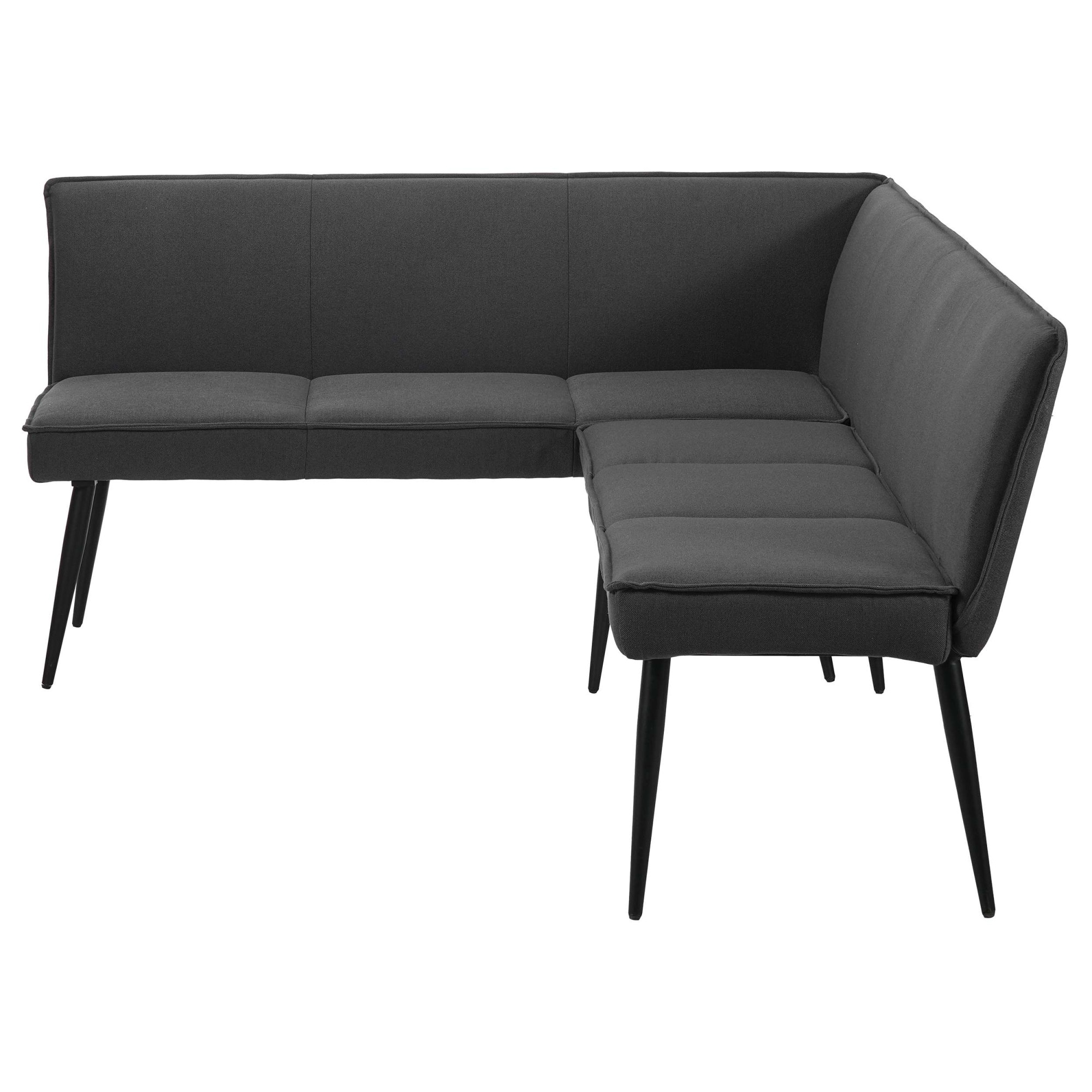 GOODproduct Essbank »Ianna« schwarze Metallbeine, pflegeleichtem Webstoff Bezug, Breite 193 cm