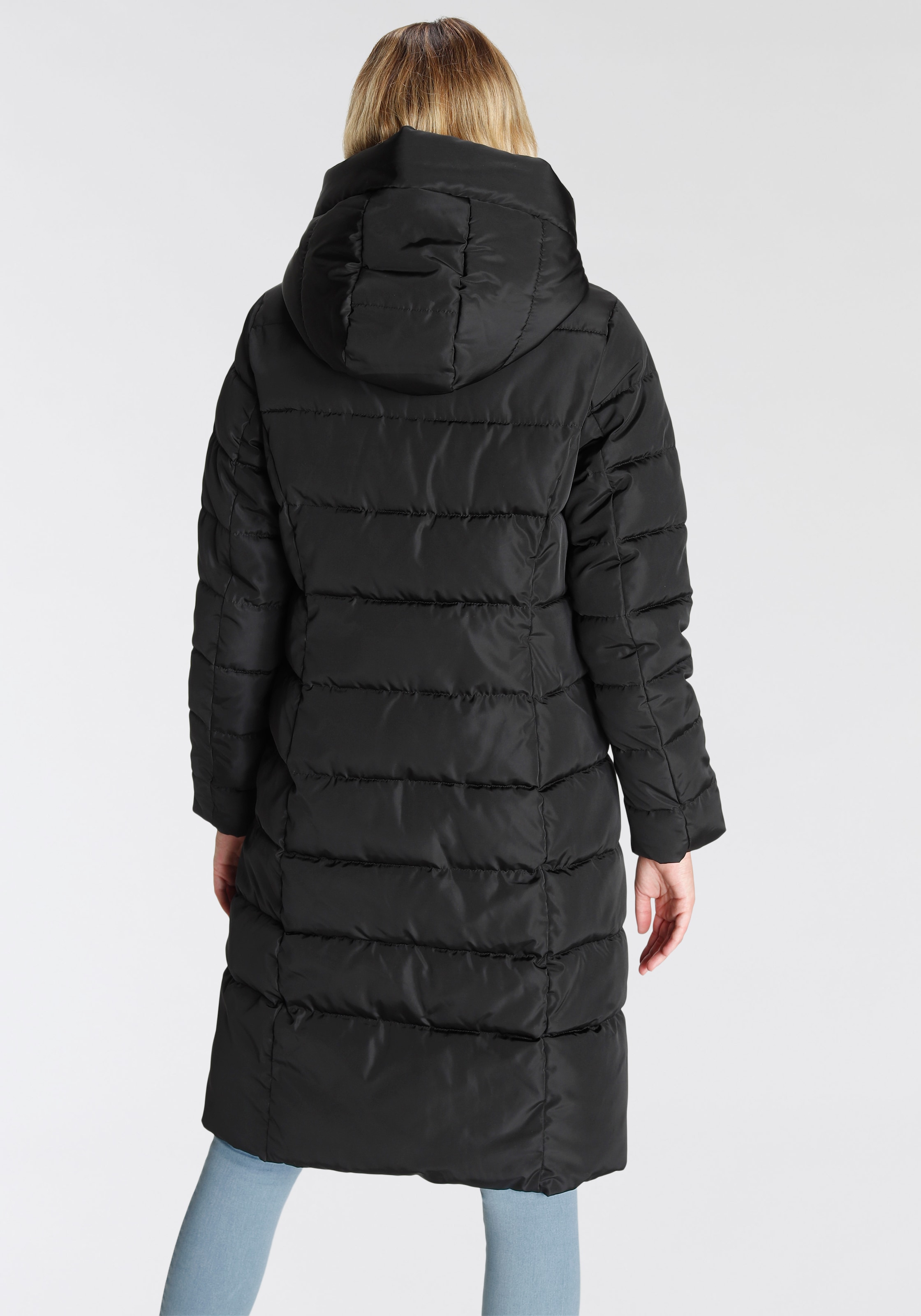 ONLY Steppmantel »ONLTINA PUFFER X LONG COAT OTW«, mit Kapuze