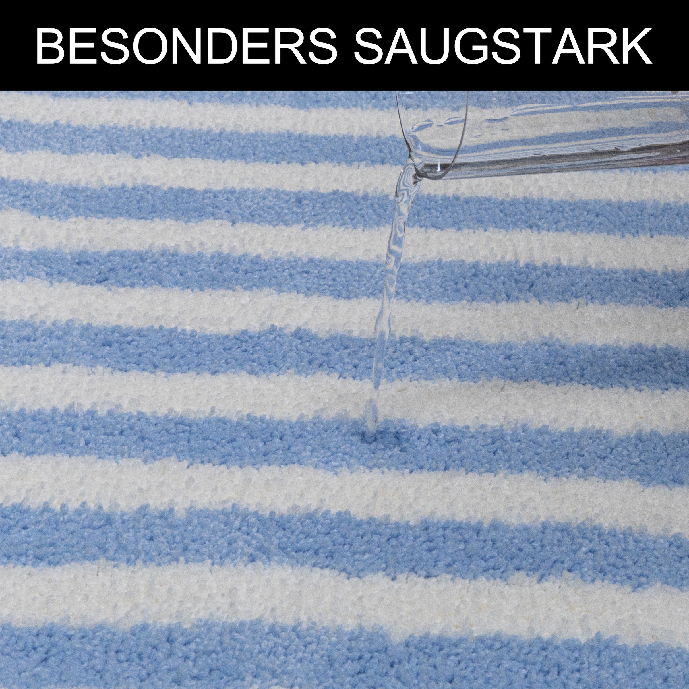 GOODproduct Badematte »Streifen, Jannika, Badvorleger, Badezimmer Teppich« Höhe 12 mm rutschhemmend beschichtet fussbodenheizungsgeeignet | schnell trocknend Scandi, modern, gestreift, Badteppich, Badematten