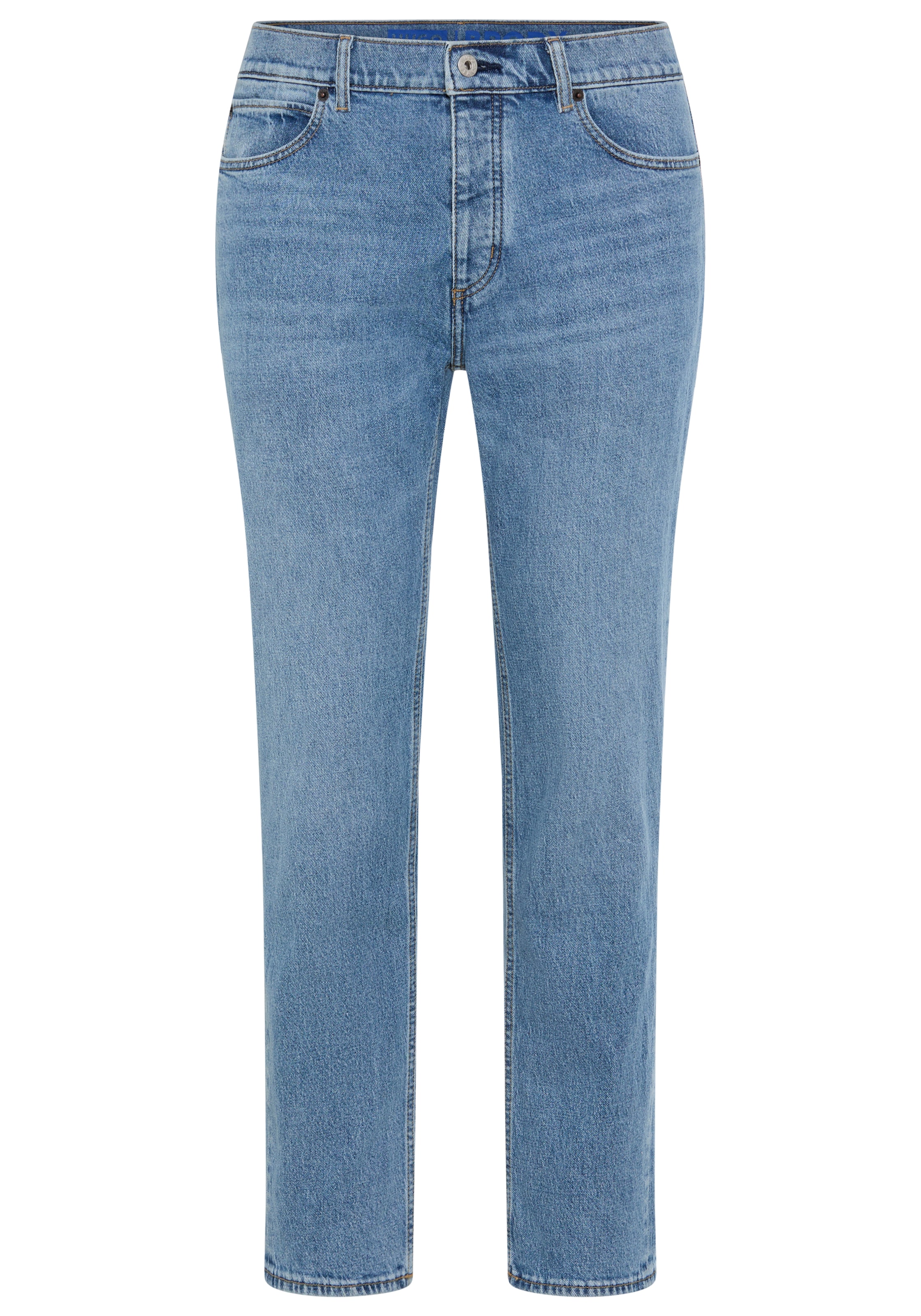 Image of HUGO Tapered-fit-Jeans "Brody" mit Stone-washed-Finish