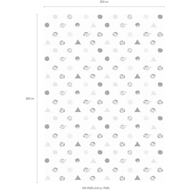 Découvrir Komar Vliestapete »Dumbo Angles & Dots«, 200x280 cm (Breite x  Höhe) sur