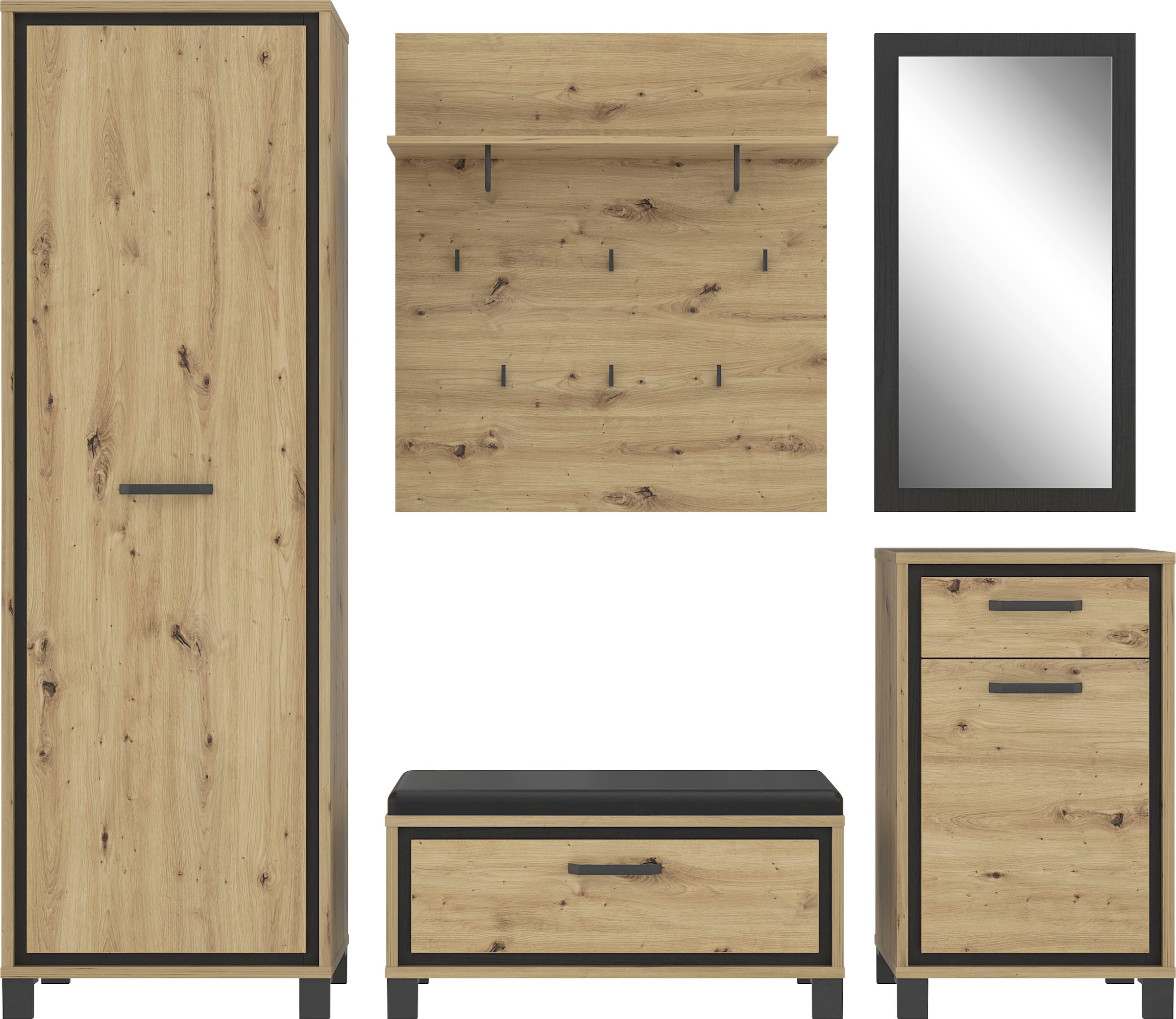 FORTE Panneau de vestiaire »Trondheim« largeur env. 90 cm