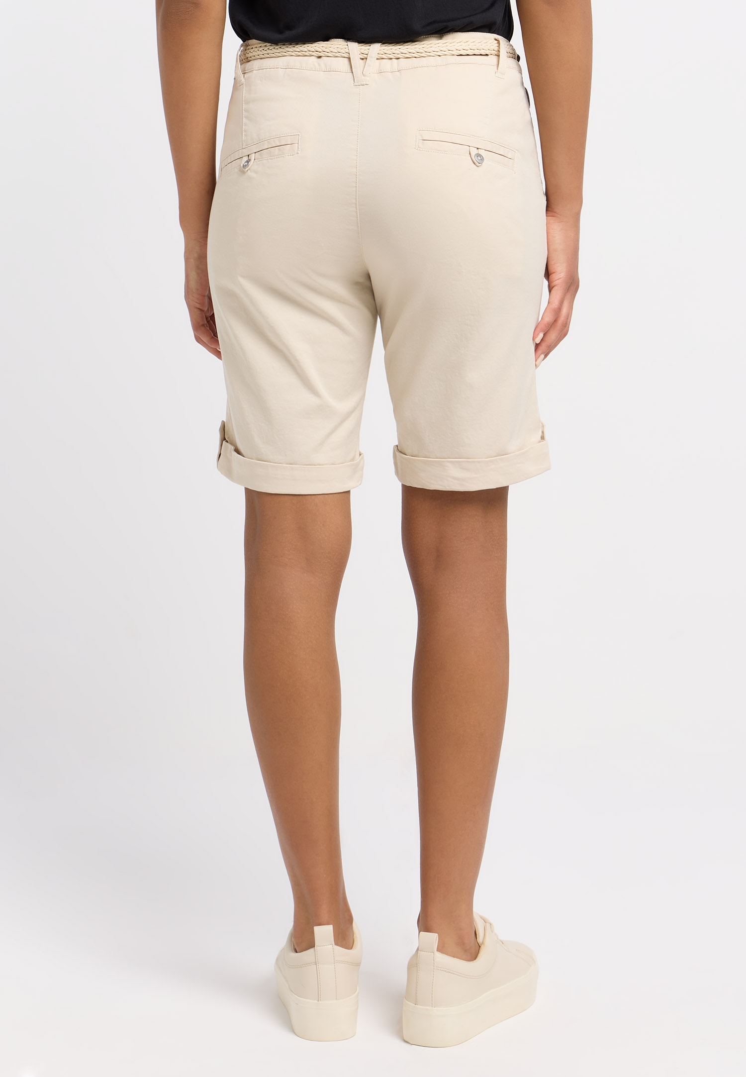 Ragwear Bermuda »YOTO«  Twill élastique, légèrement peigné et avec ceinture