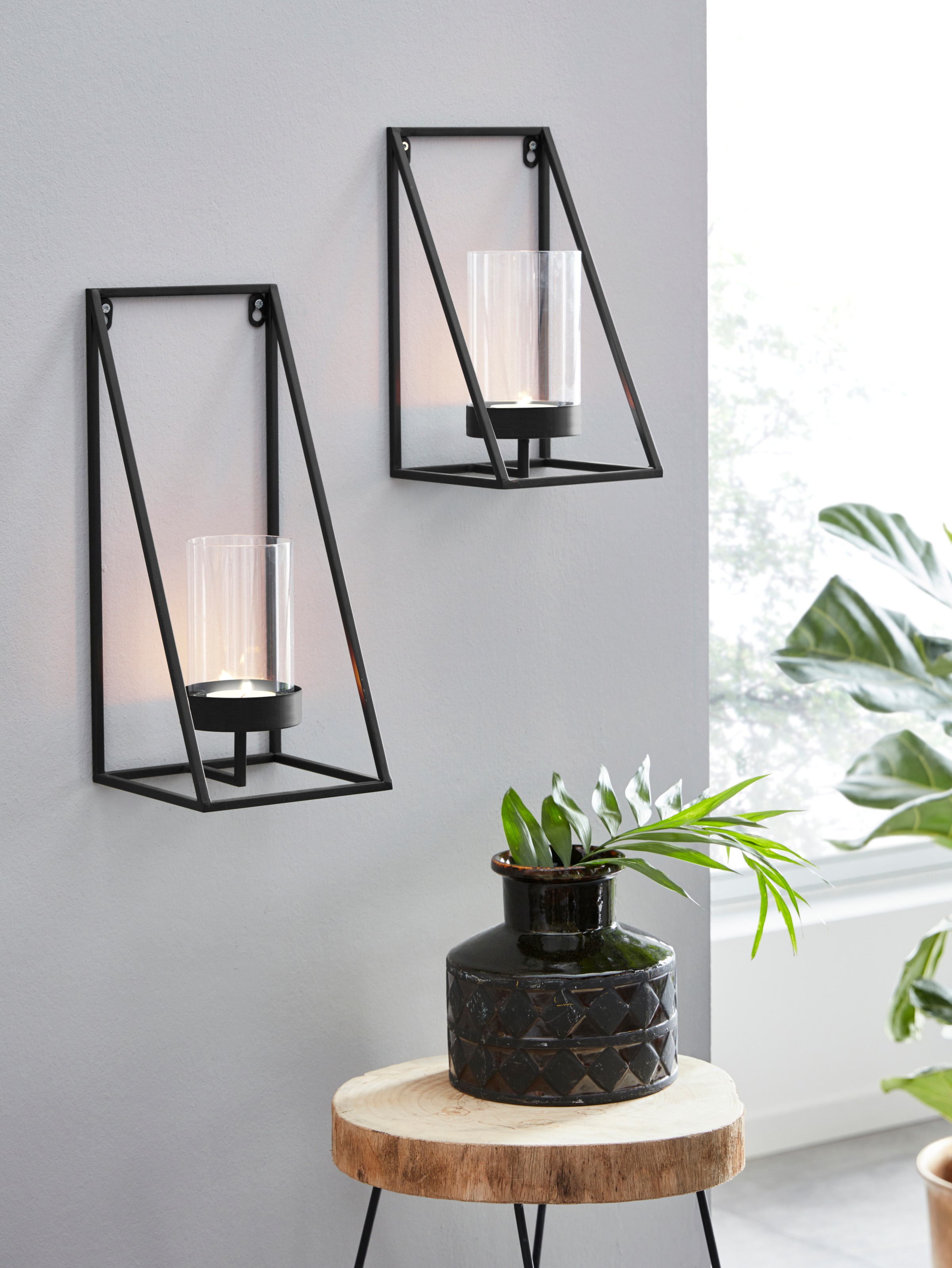 Image of GOODproduct Wandkerzenhalter "Industrial Candleholder" Industrial, modern, Metall, schwarz