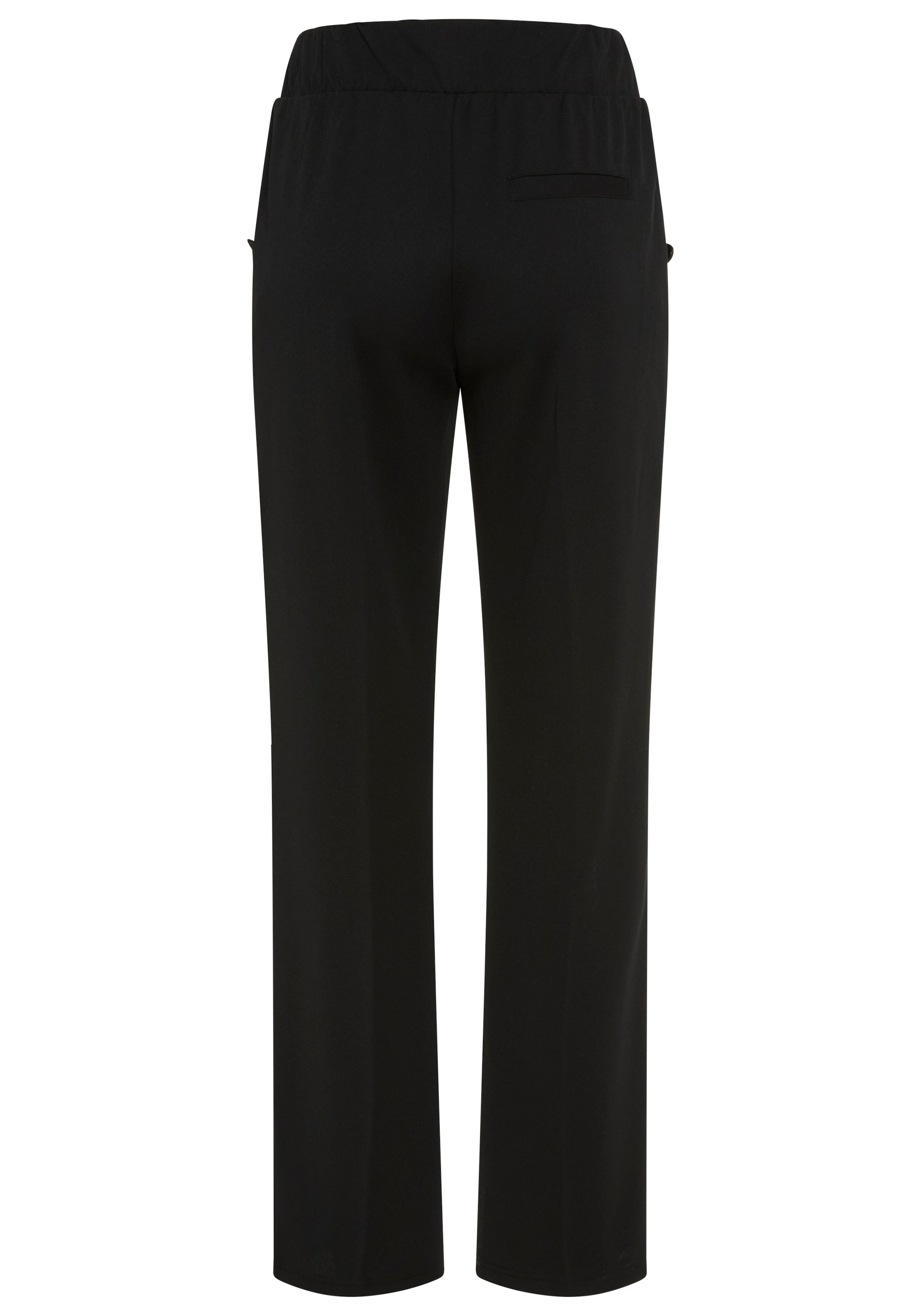 Laura Scott Pantalon à enfiler  Avec plis repassés et boutons décoratifs à l'entrée de la poche