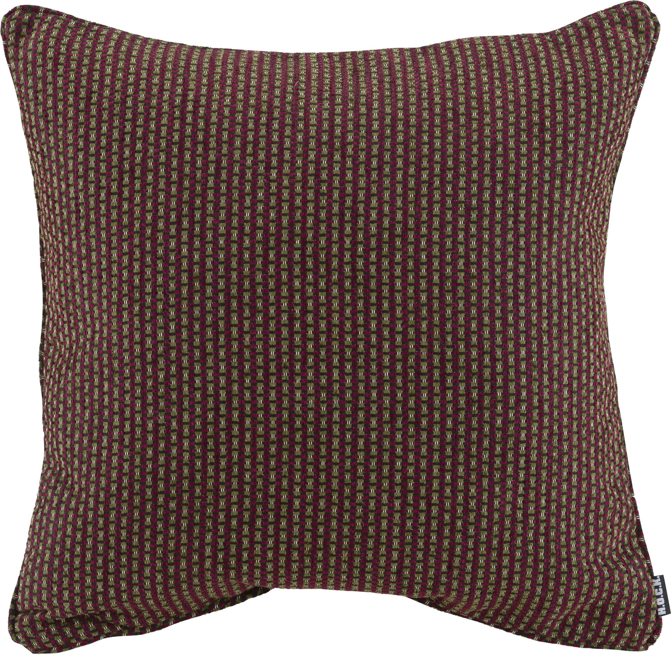 Image of H.O.C.K. Dekokissen "Lima" mit feinem Muster, Kissenhülle mit Füllung, 1 Stück