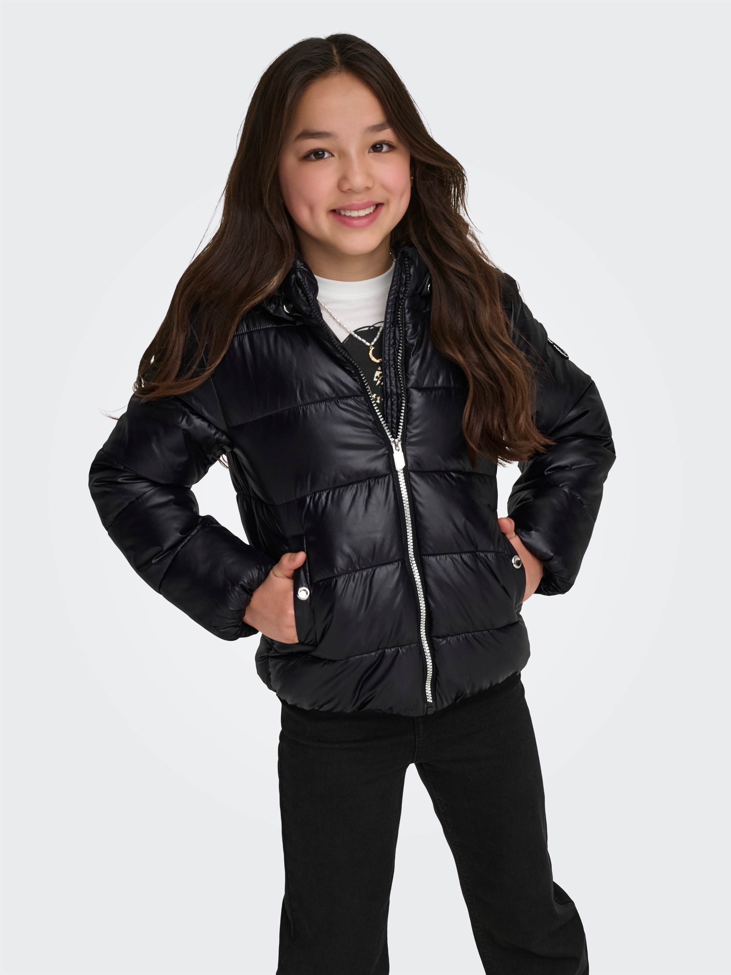 Image of KIDS ONLY Steppjacke "KOGNEWEMMY SAVANNAH JACKET OTW NOOS" mit Kapuze