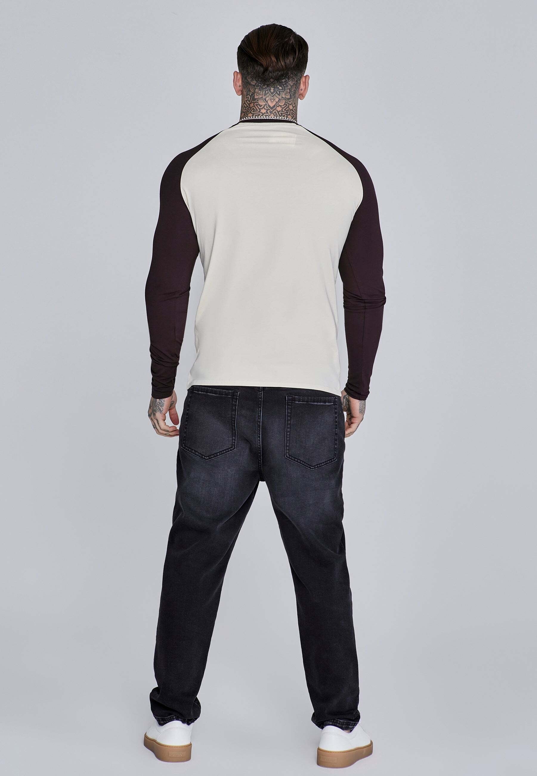 Siksilk T-shirt à manches longues »Siksilk Langarmshirt Muscle Fit T-Shirt«