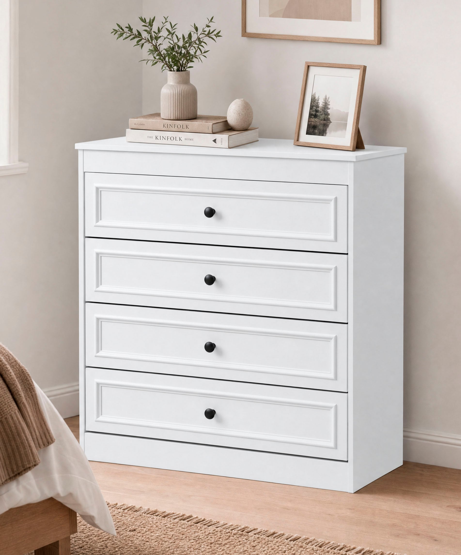 Image of GOODproduct Schubkastenkommode "Arrian Landhaus Kommode Weiss Schubladenkommode" Vielseitig als Schlafzimmer- oder Flurkommode nutzbar