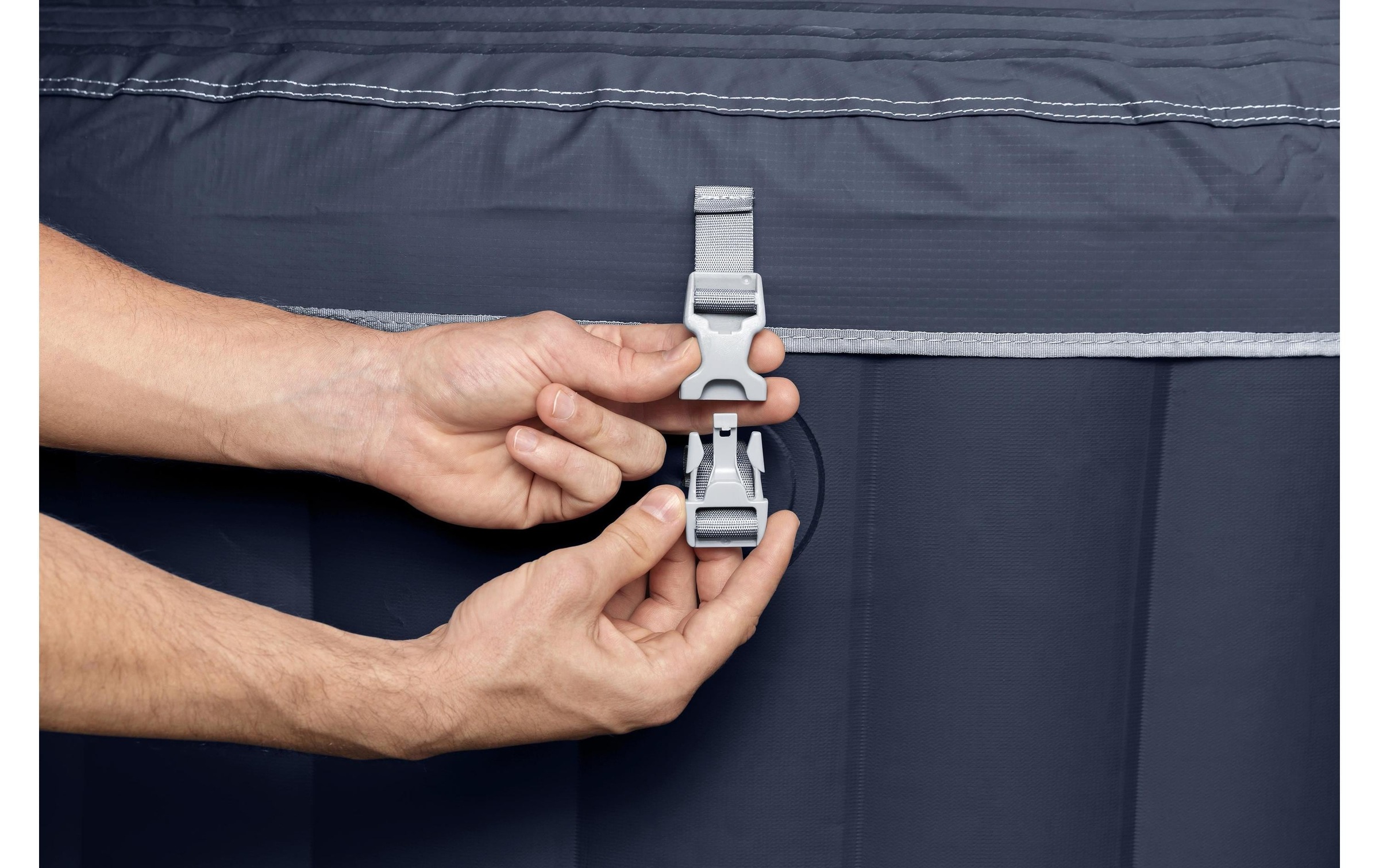 Bestway Jacuzzi »Miami AirJet Ø 180« Aufblasbarer, energieeffizienter Whirlpool für vier Personen