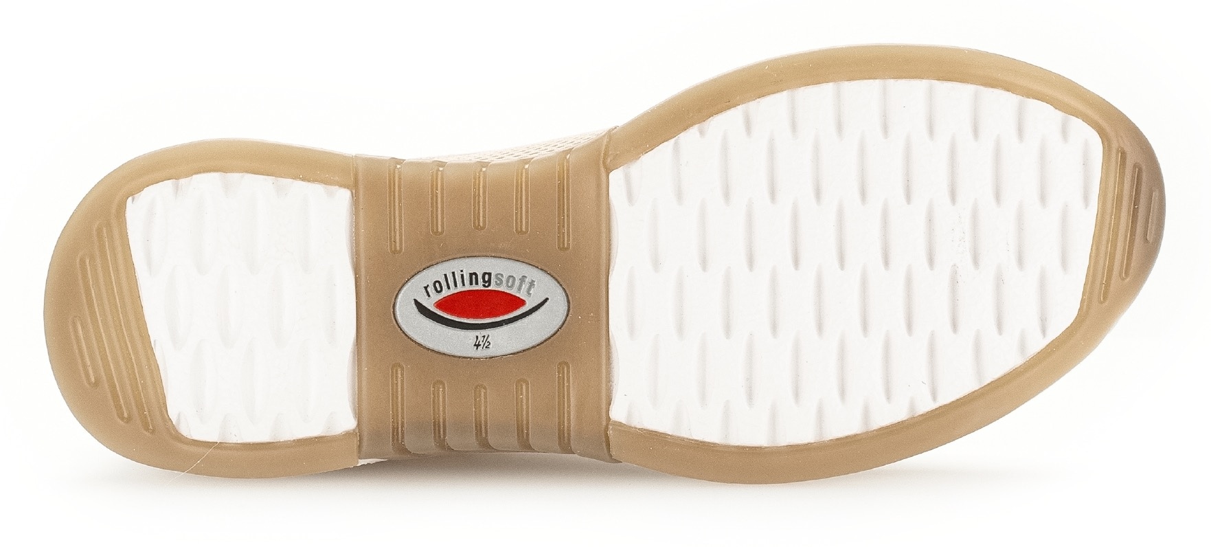rollingsoft Keilsneaker  , Freizeitschuh, Halbschuh, Schnürschuh im sommerlichem Materialmix