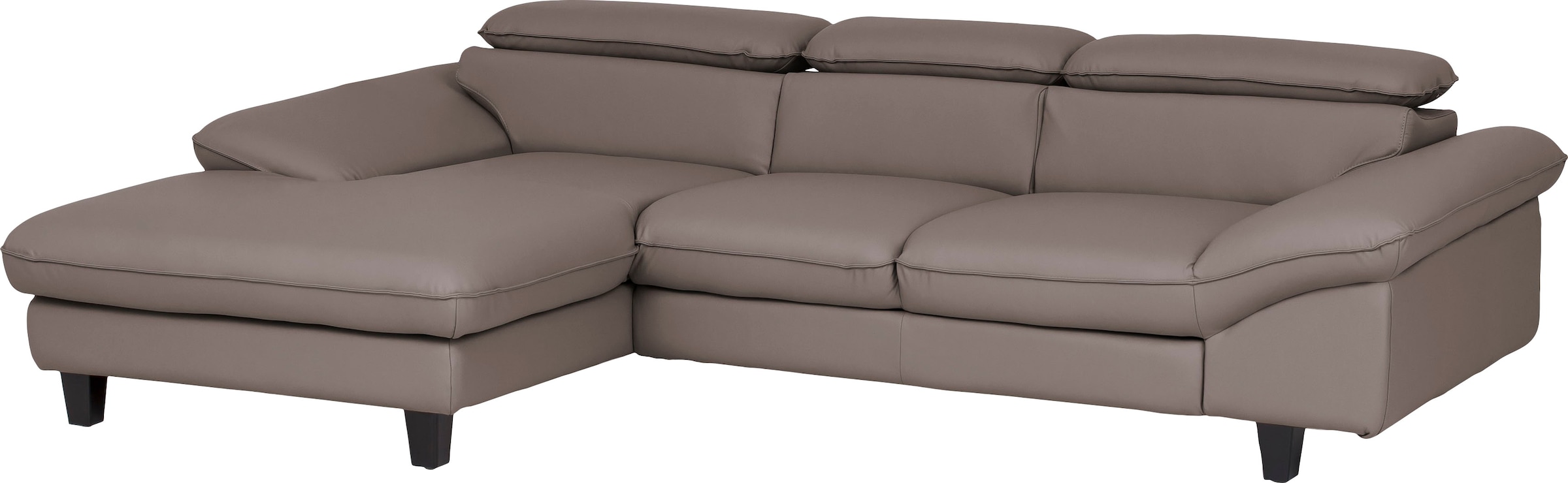 Home affaire Ecksofa »Pilot L-Form« mit Kopfteilverstellung, wahlweise mit Bettfunktion & Bettkasten