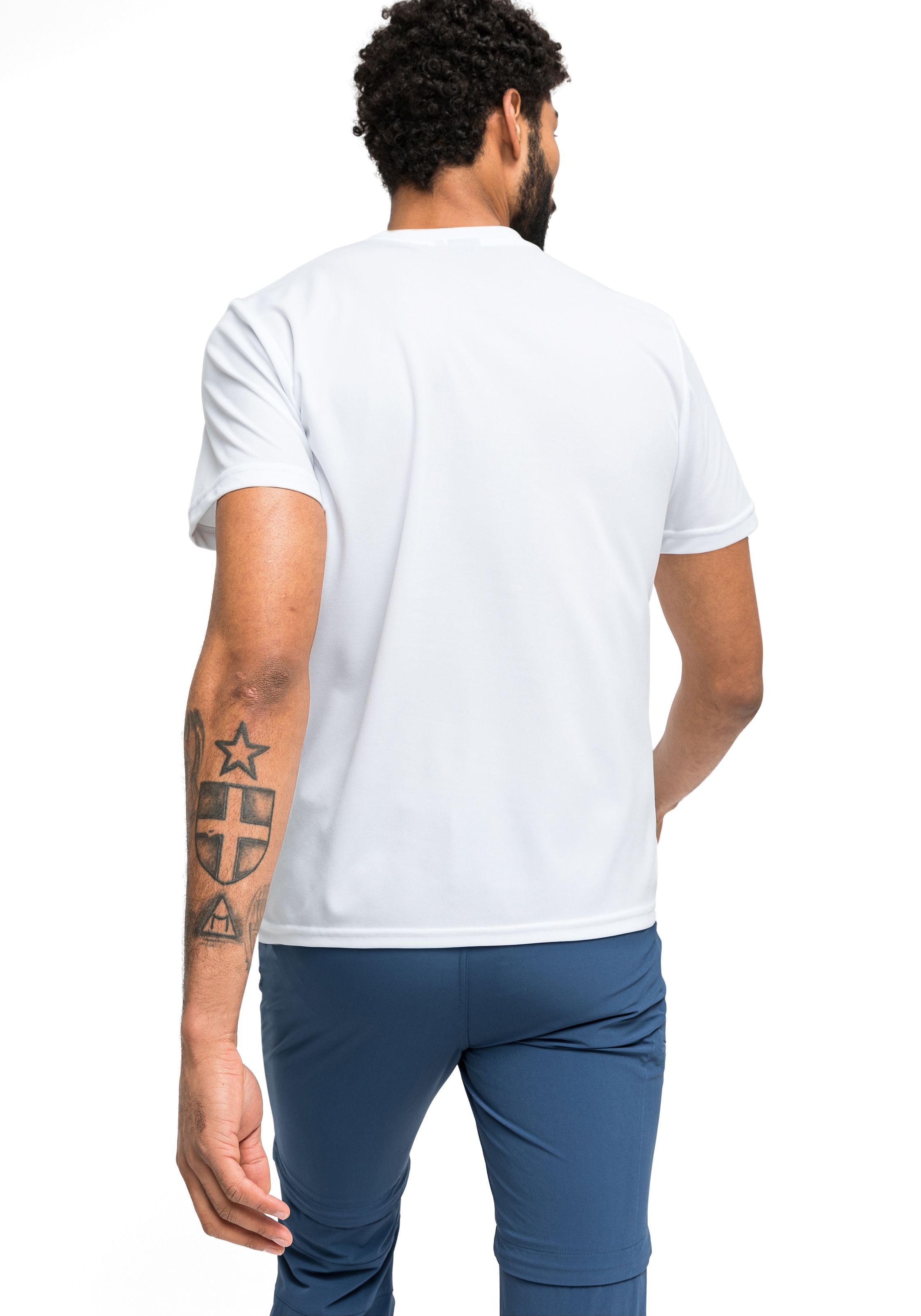 Maier Sports T-shirt »Walter« T-shirt homme à manches courtes, léger pour l'été, col rond, coupe régulière
