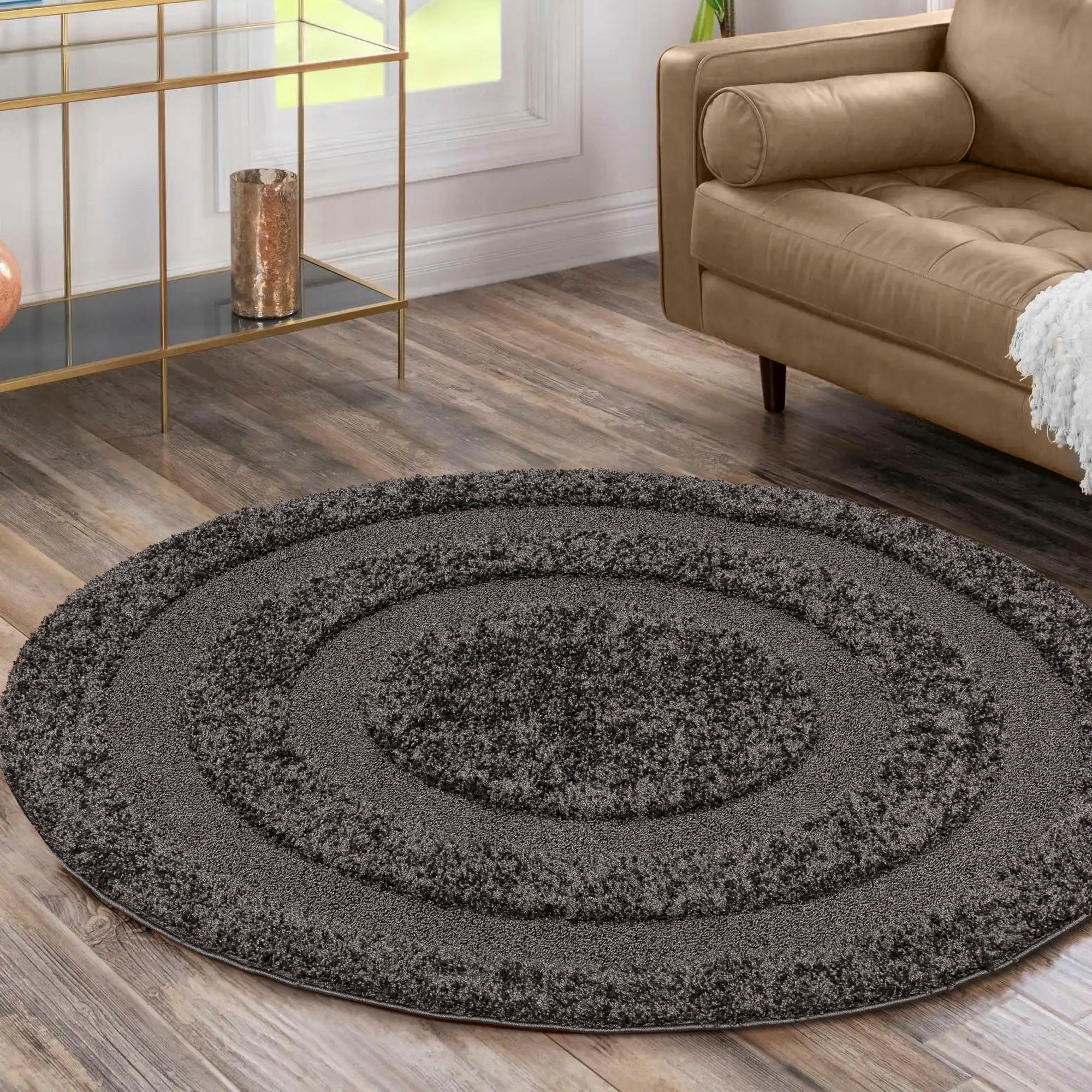 Image of Sanat Hochflor-Teppich "Luxus 3500" rund 30 mm Höhe robuster Langflor, weich, Wohnzimmer, Schlafzimmer