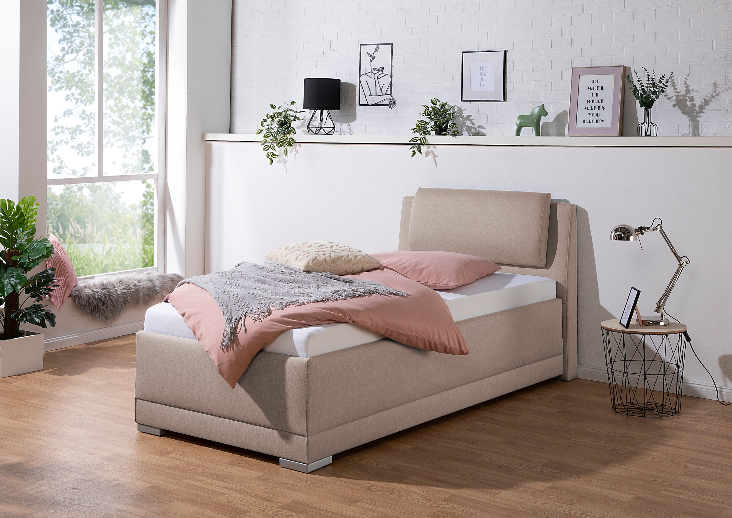 Maintal Lit rembourré »Oderzo« inkl. Bettkasten, Kopfteilverstellung, Matratzen in H2 oder H3 wählbar