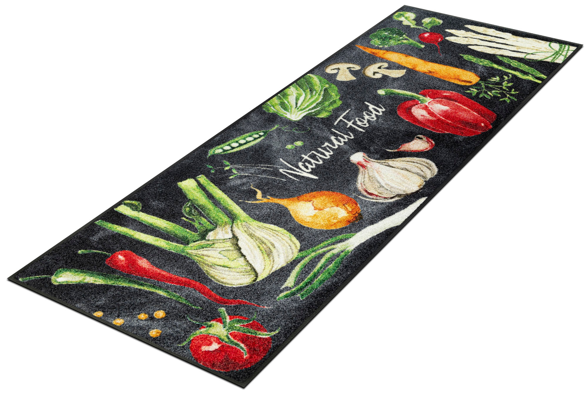 Image of wash+dry by Kleen-Tex Läufer "Natural Food" rechteckig 7 mm Höhe Teppich