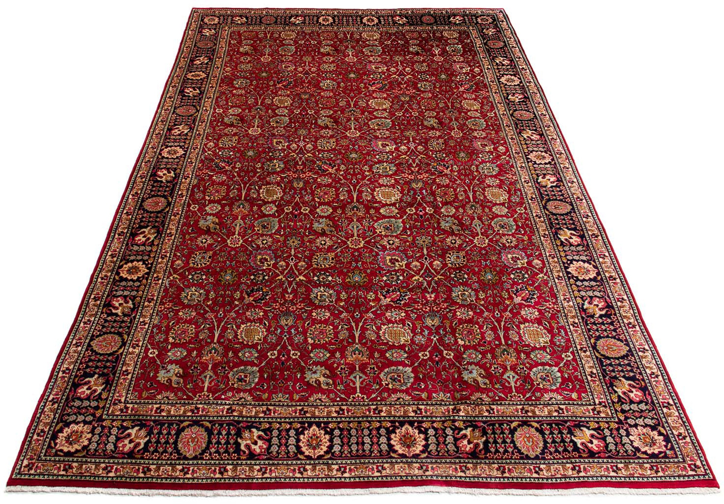 Image of morgenland Orientteppich »Perser - Täbriz - Royal - 492 x 306 cm - rot«, rechteckig, 10 mm Höhe, Wohnzimmer, Handgeknüpft, Einzelstück mit Zertifikat bei Ackermann Versand Schweiz
