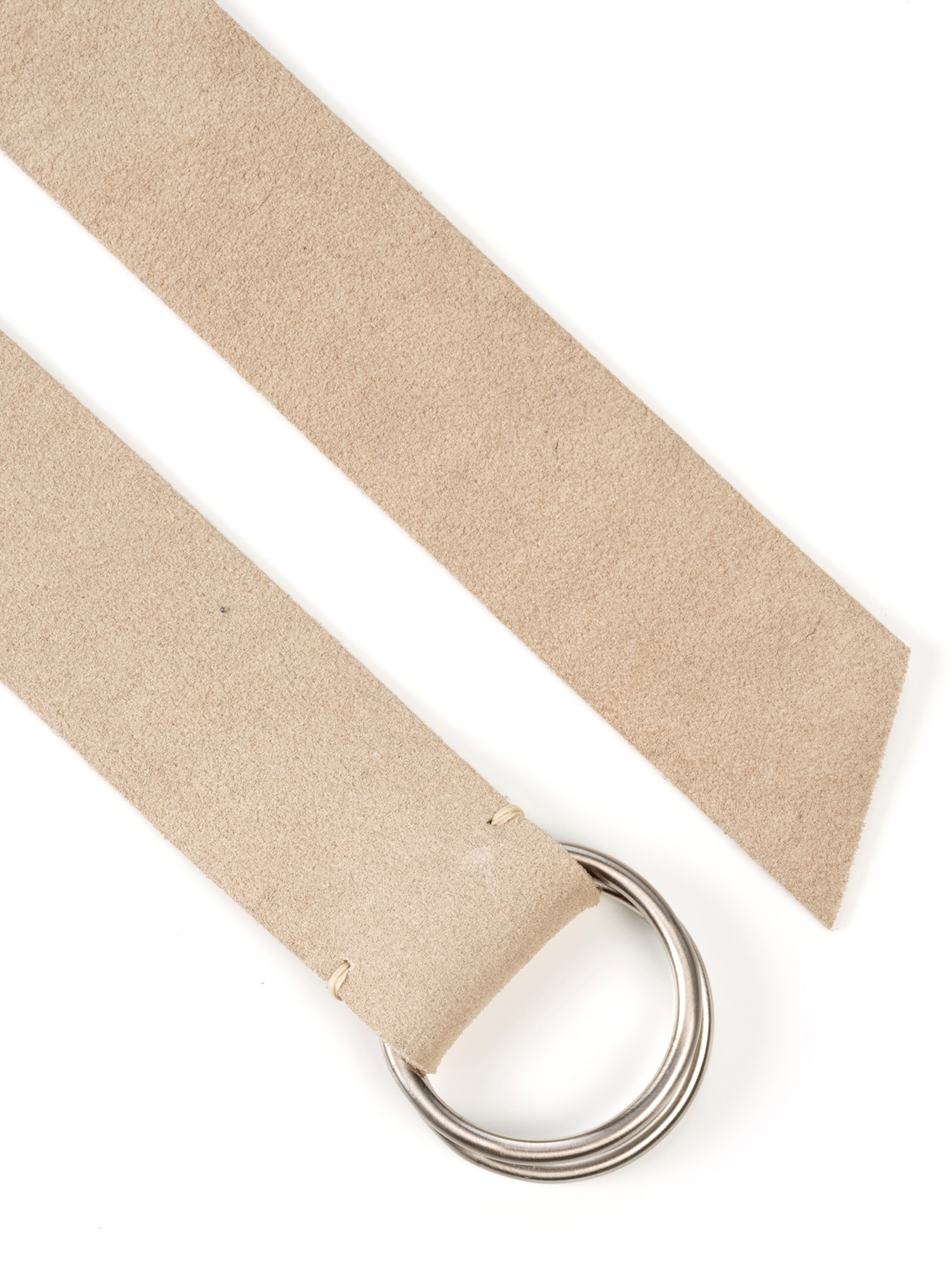 MONTI Ceinture en cuir »MILANO« cuir velours, boucle tendance, taille unique – 120 cm de longueur