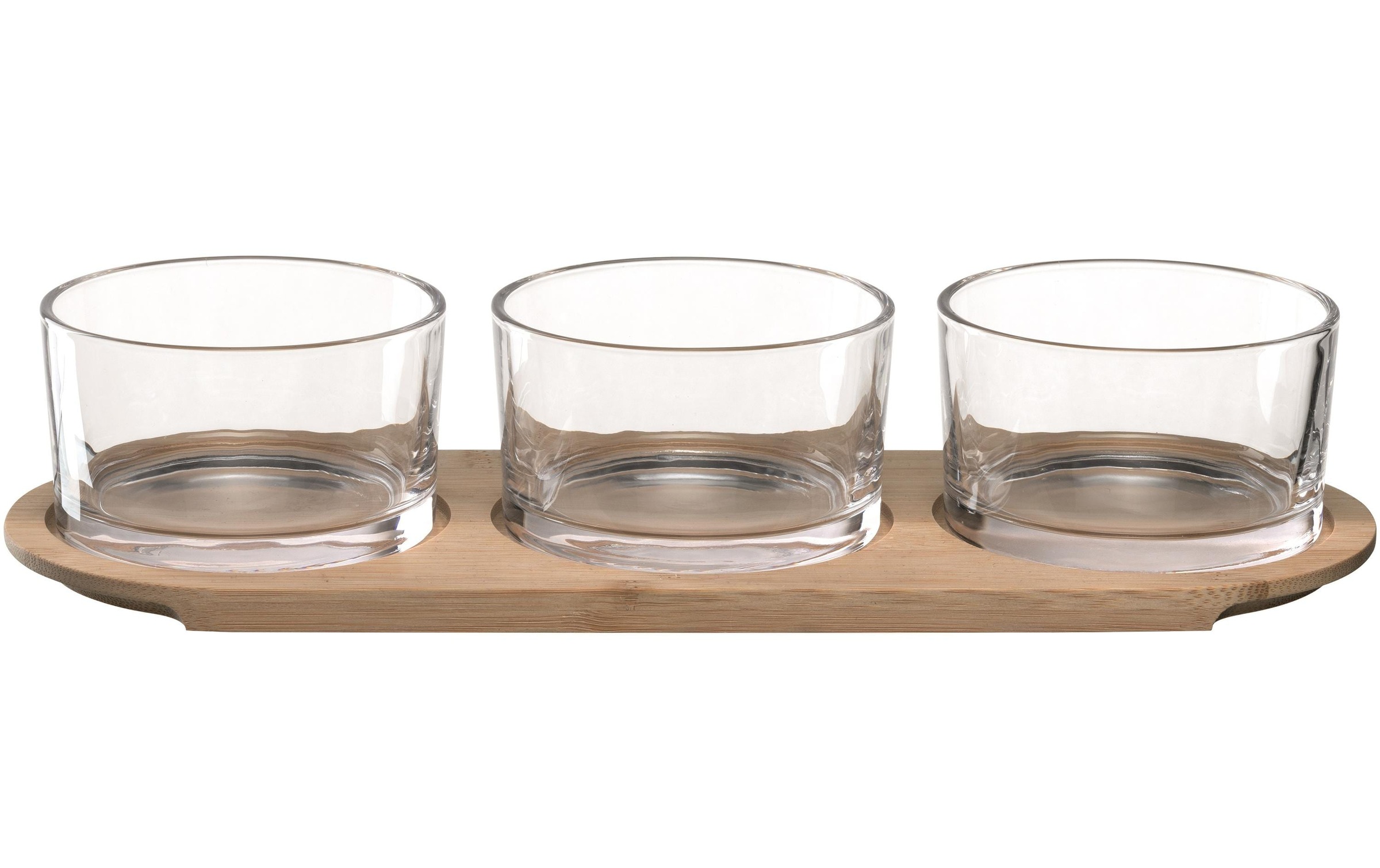 Image of montana-Glas Snackschale "4 Stück, Transparent" 4 Stk. aus Glas Holzart: Bambus (China)