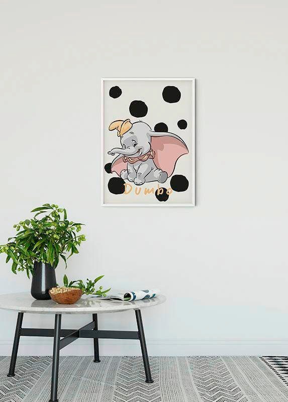 Komar Bild »Dumbo Dots«, Disney, (1 St.), Wandbild zur Dekoration im Kinderzimmer - ohne Rahmen