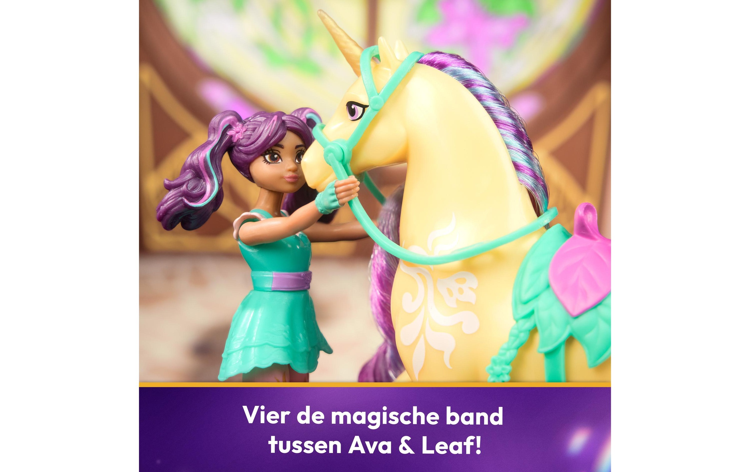 Anziehpuppe »Spinmaster Unicorn Academy Ava Doll & Leaf Unicorn«