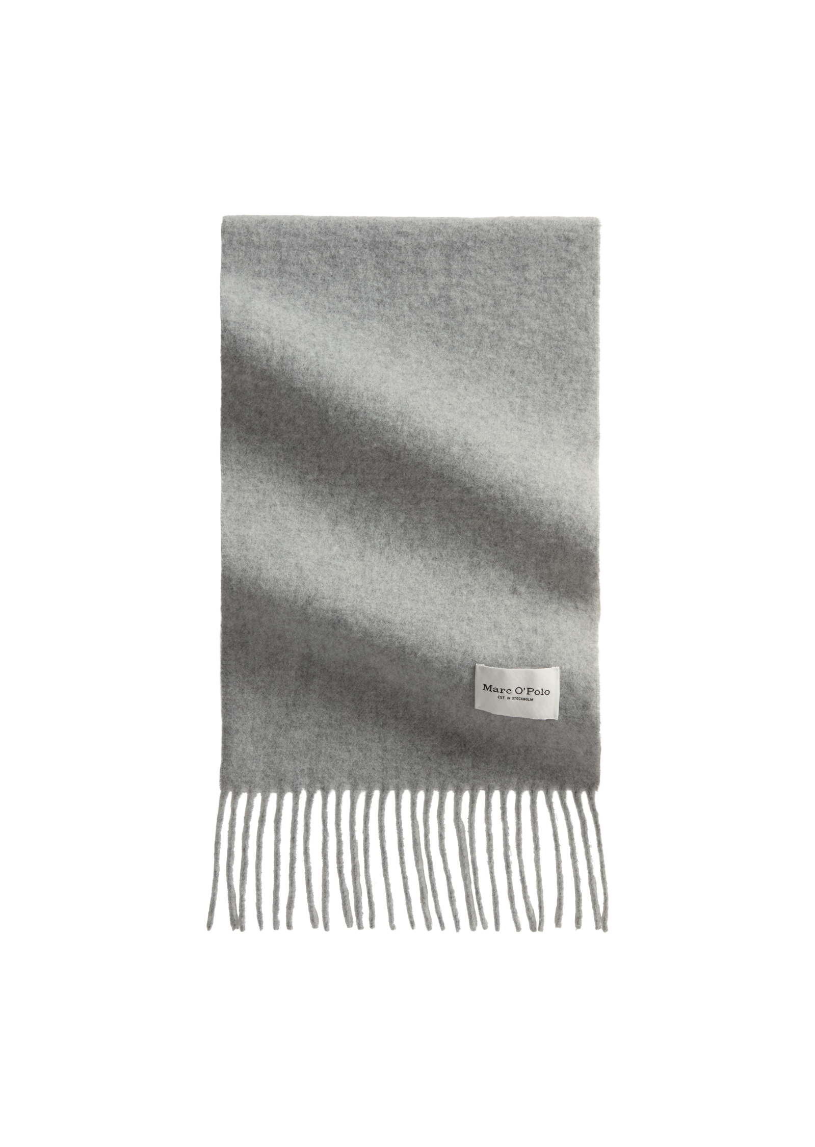 Marc O'Polo Écharpe en laine en laine avec longues franges