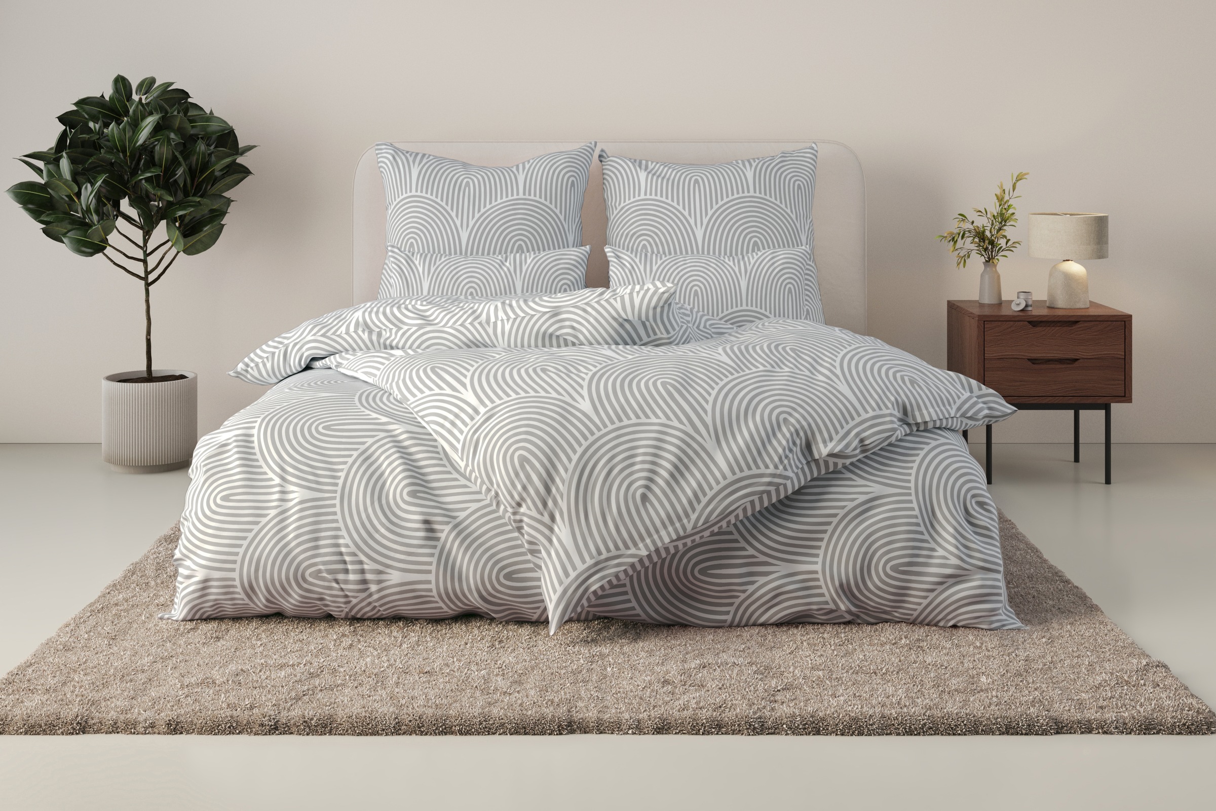 Image of GOODproduct Bettwäsche "Matilda in Gr. 135x200 oder 155x220 cm" 2 Stk. Bettwäsche aus Baumwolle, Bettwäsche mit skandinavischem Design