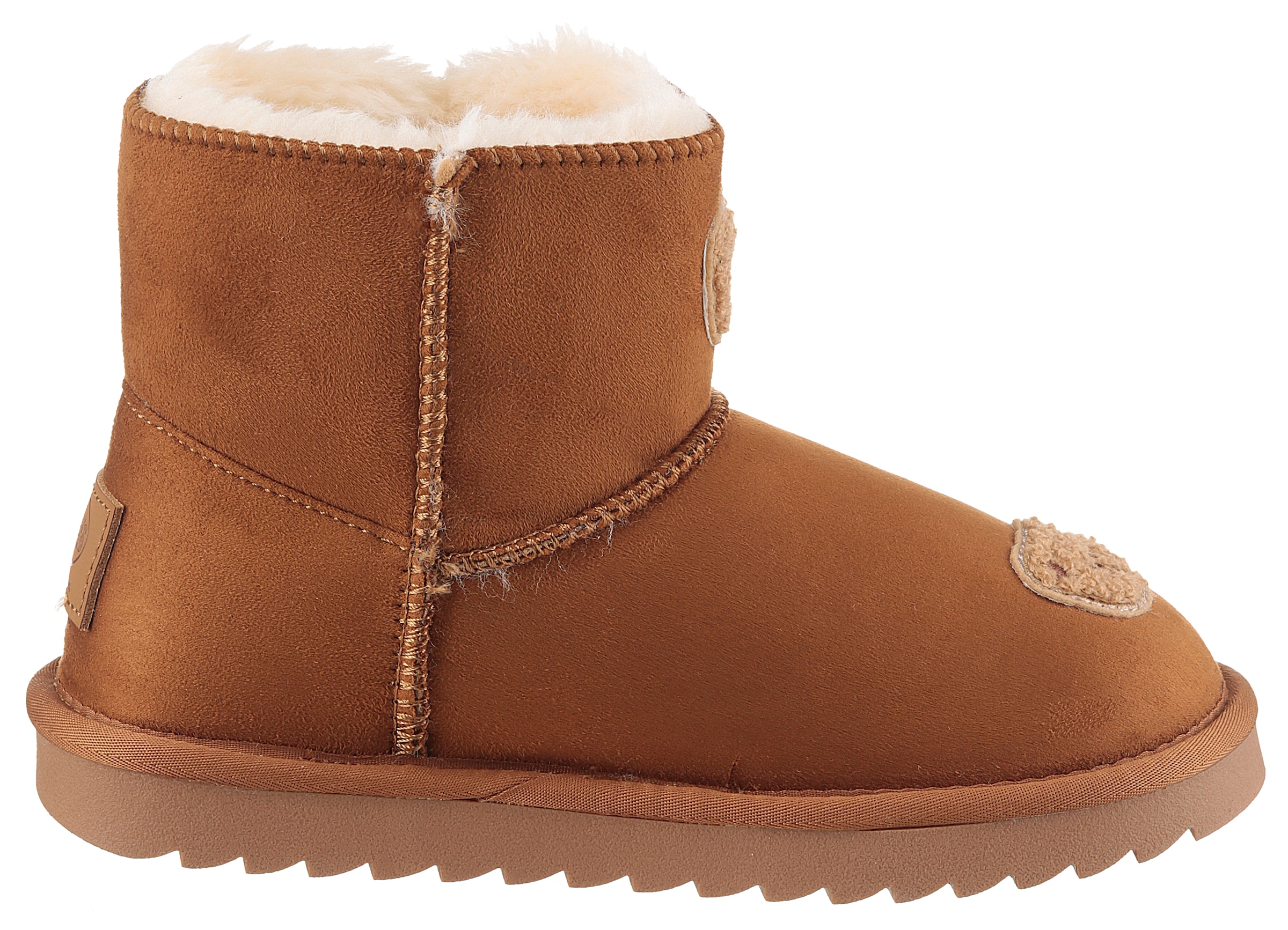 Dockers by Gerli Winterboots, Schlupfboots, Winterstiefel, Snowboots mit süssen Teddy Patches