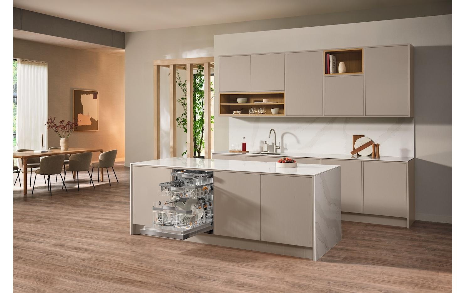 Miele teilintegrierbarer Geschirrspüler »G 17710-60 SCi AutoDos Obsidianschwarz«, 14 Massgedecke