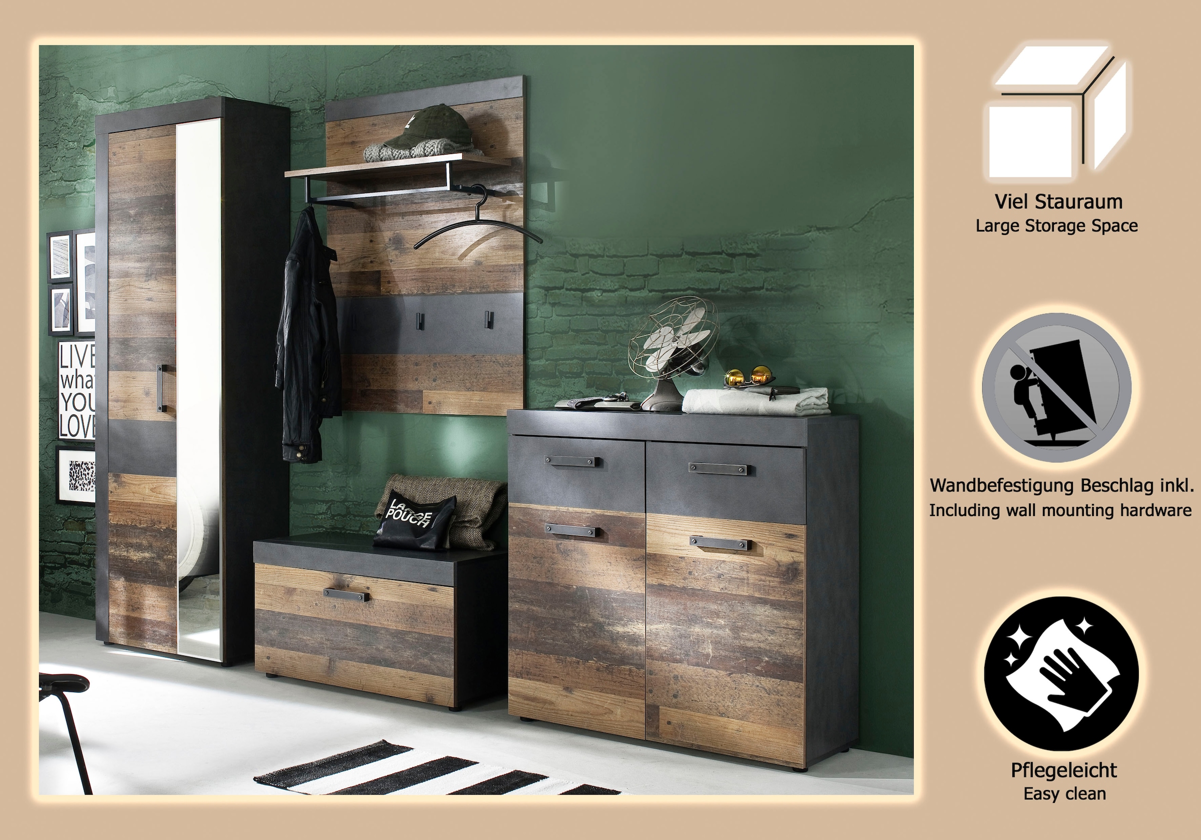 INOSIGN Garderoben-Set »Ilana« Set, 4 Stk. tlg.