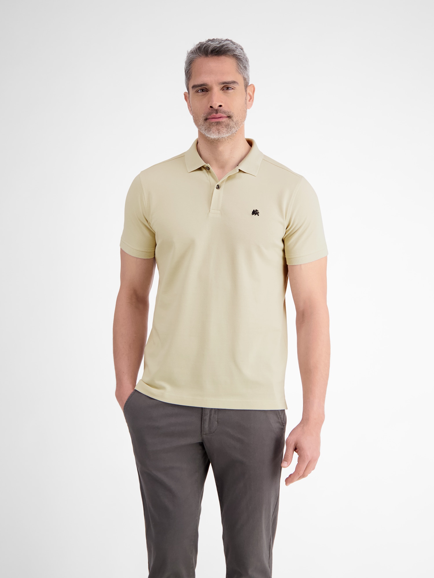 LERROS Poloshirt »LERROS Basic Poloshirt für Herren, unifarben«