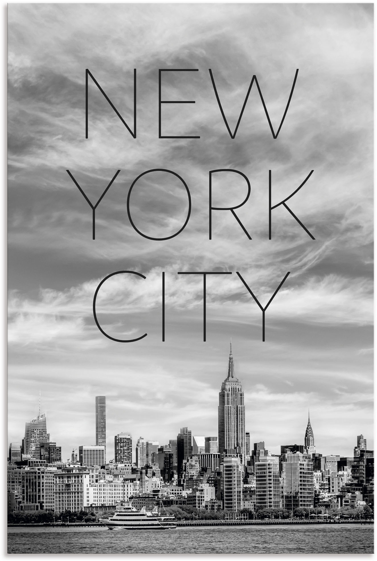 New York, St.), Poster Leinwandbild, »NYC Wandbild in Midtown Wandaufkleber Alubild, bequem Grössen Manhattan«, als versch. oder Artland kaufen (1
