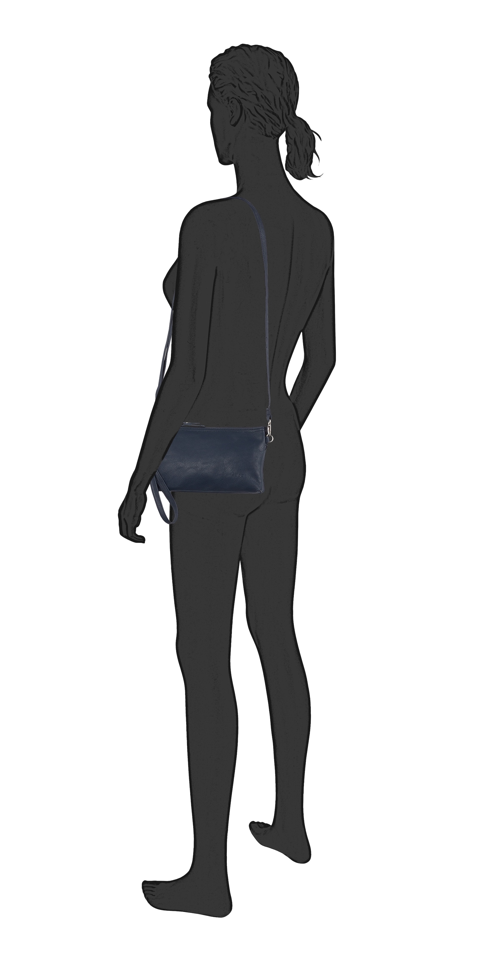 Gabor Sac de soirée »Emmy« aus weichem Lederimitat als praktisch lässige "Bag in Bag" tragbar