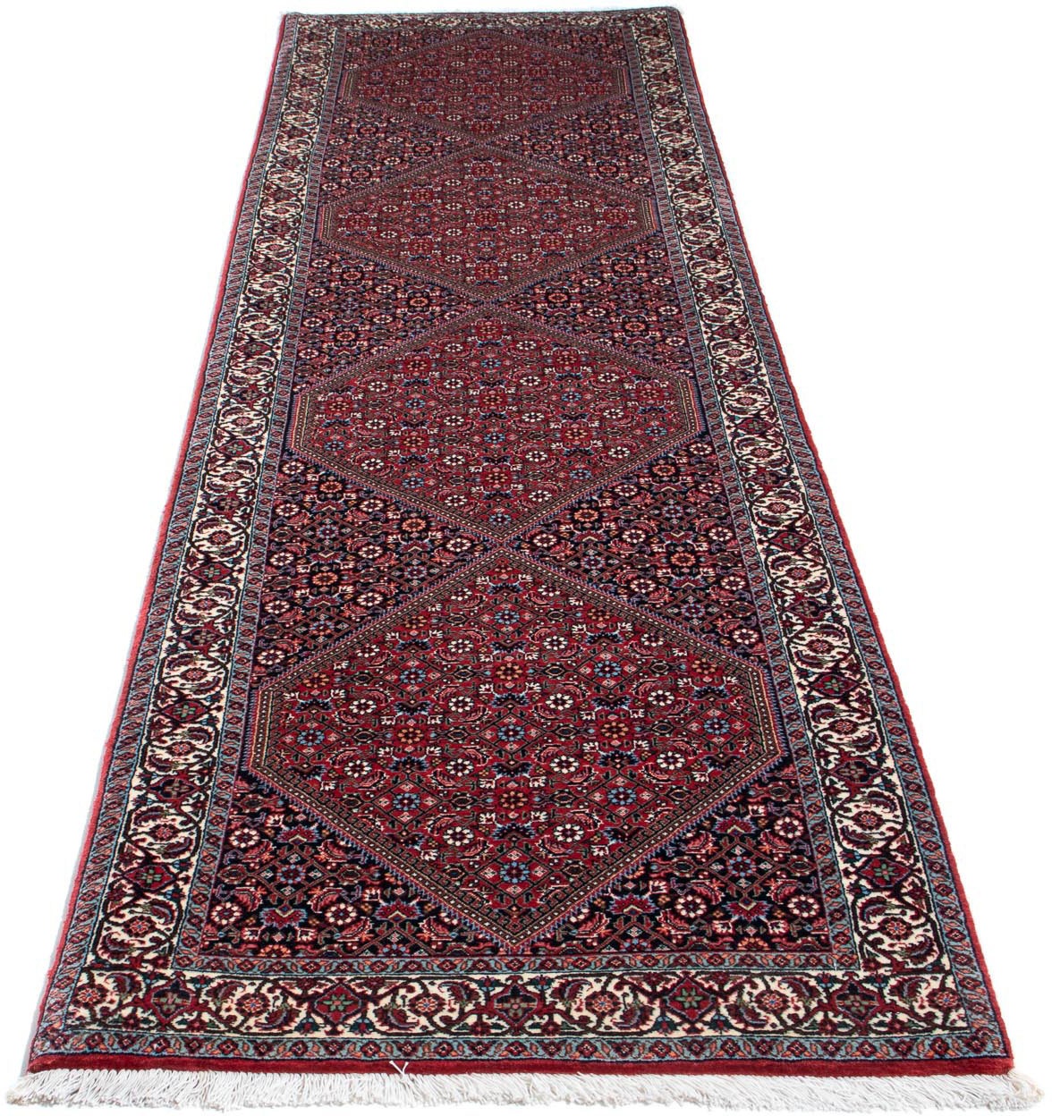 Image of morgenland Seidenteppich »Bidjar Medaillon 317 x 88 cm«, rechteckig, 1,5 mm Höhe, Unikat mit Zertifikat bei Ackermann Versand Schweiz