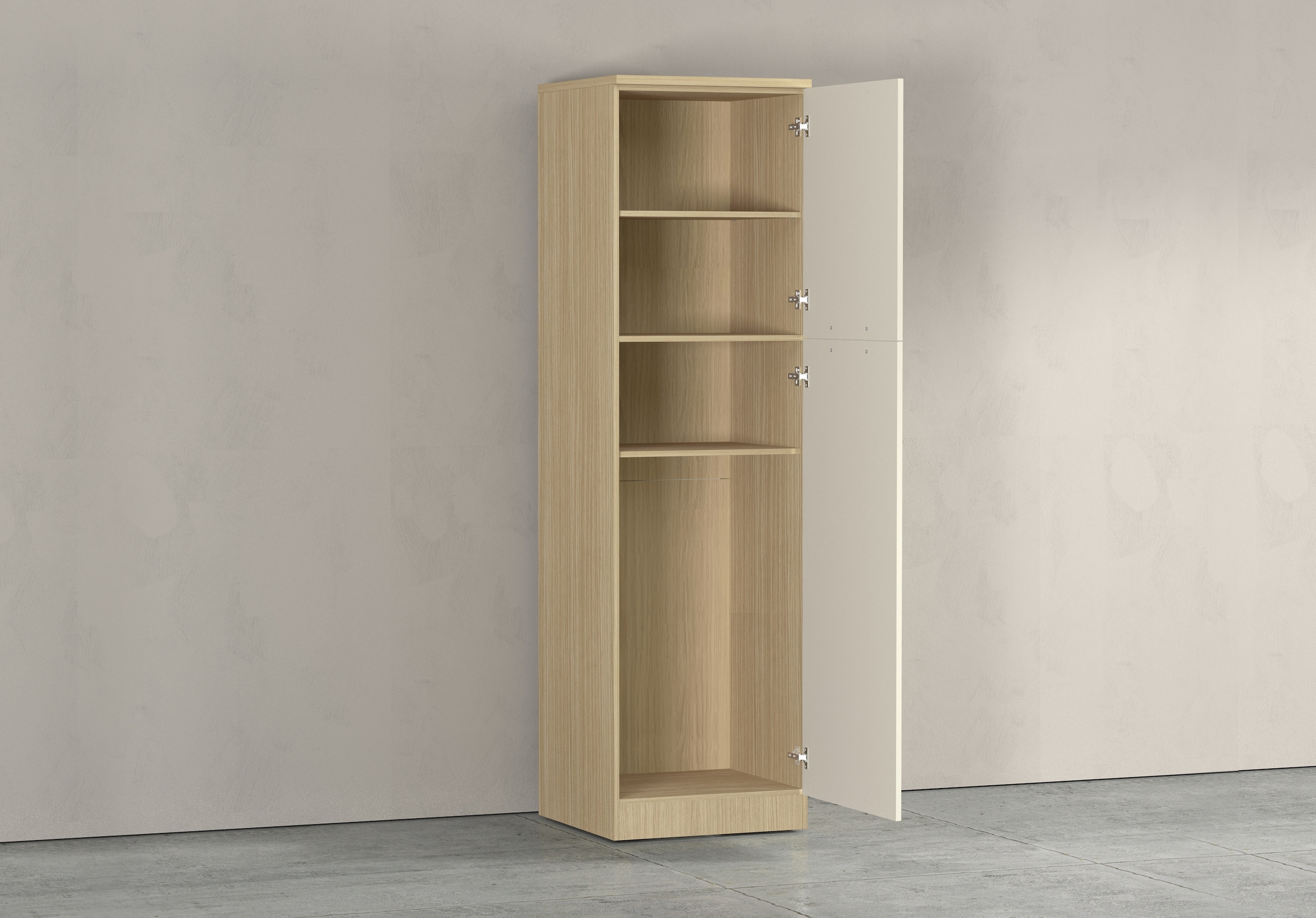KOCHSTATION Armoire à provisions »Luna, Hochschrank, Küchenvorratsschrank, Speiseschrank, Made in Italy« B/T/H: 60×60×214,5 cm, mit 6 grosszügigen Fächern