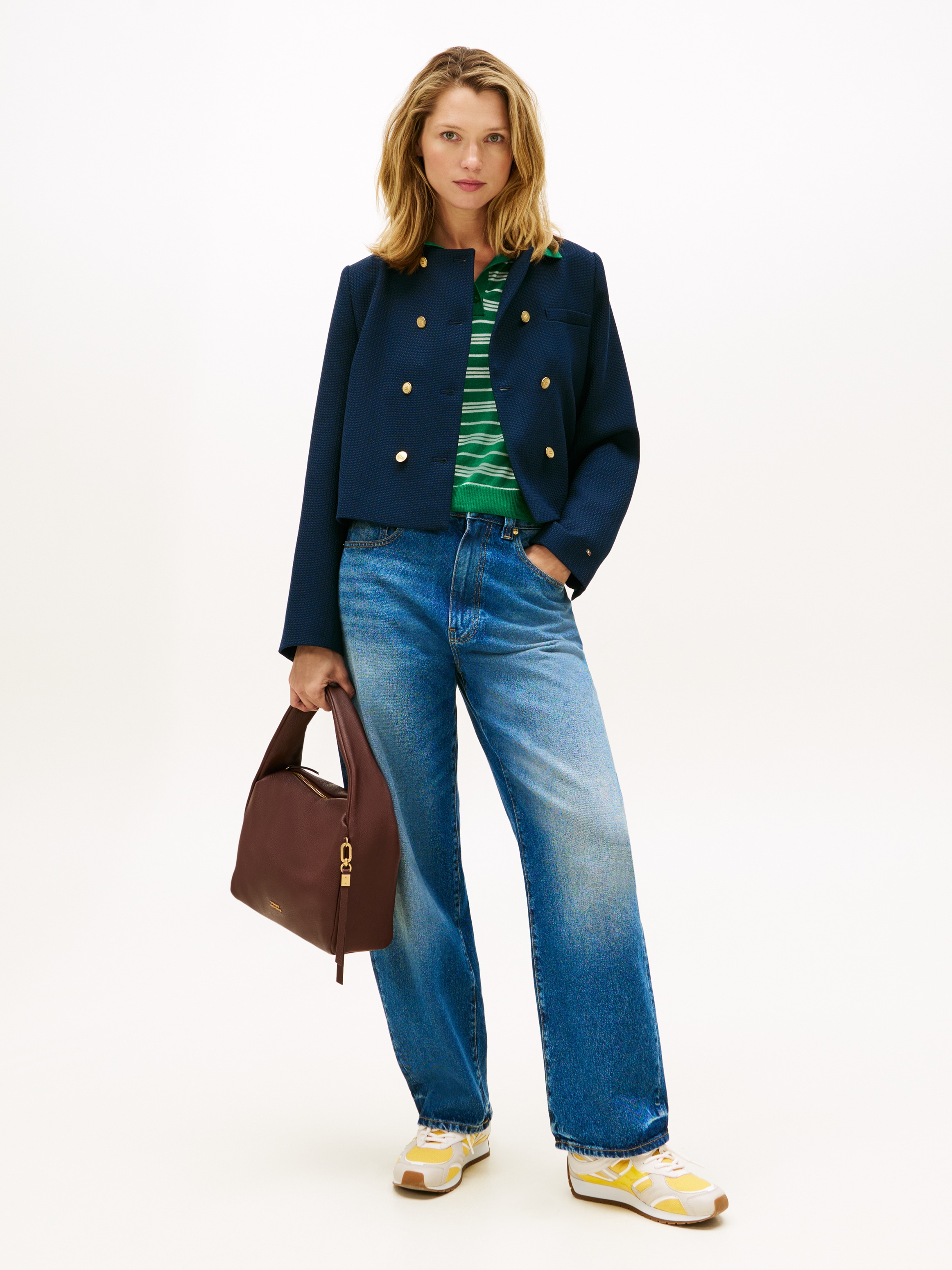 Tommy Hilfiger Blazer court »PREPPY TEXTURE LADY JACKET«