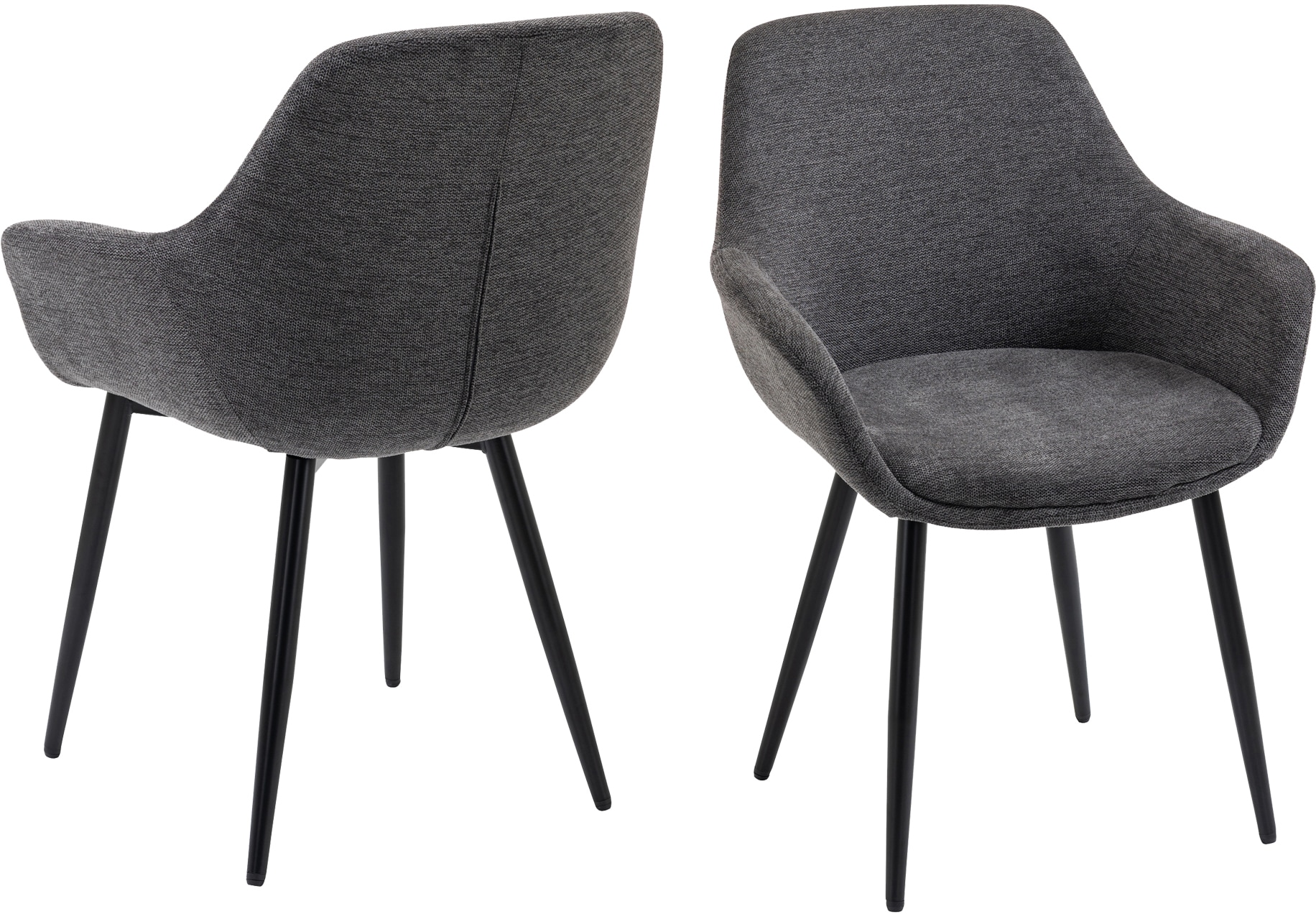 SalesFever Essgruppe, (Set, 5 tlg.), Tischplatte mit echter Baumkante
