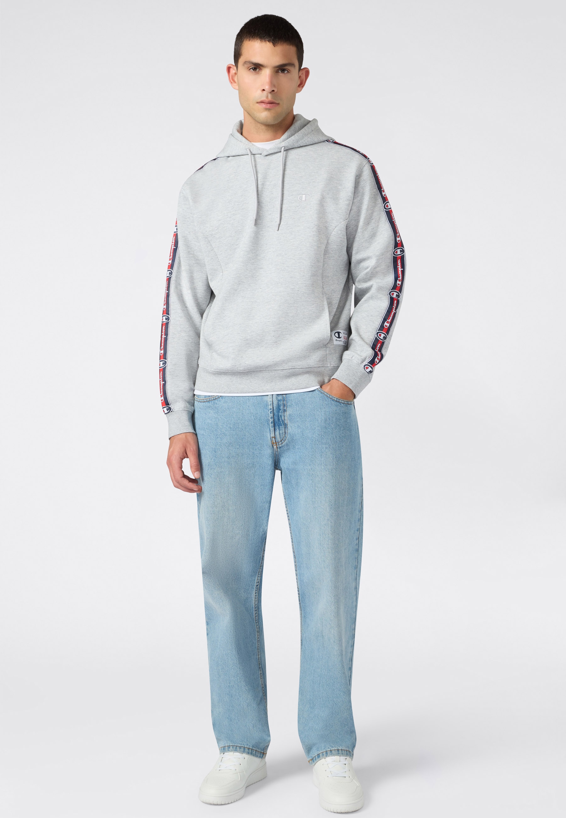 Champion Kapuzensweatshirt »SPORTWEAR HOODIE Relax Fit Stretch Cotton«, mit sportlichem Stil, aus Polyester, Baumwolle und Elasthan, Relax Fit
