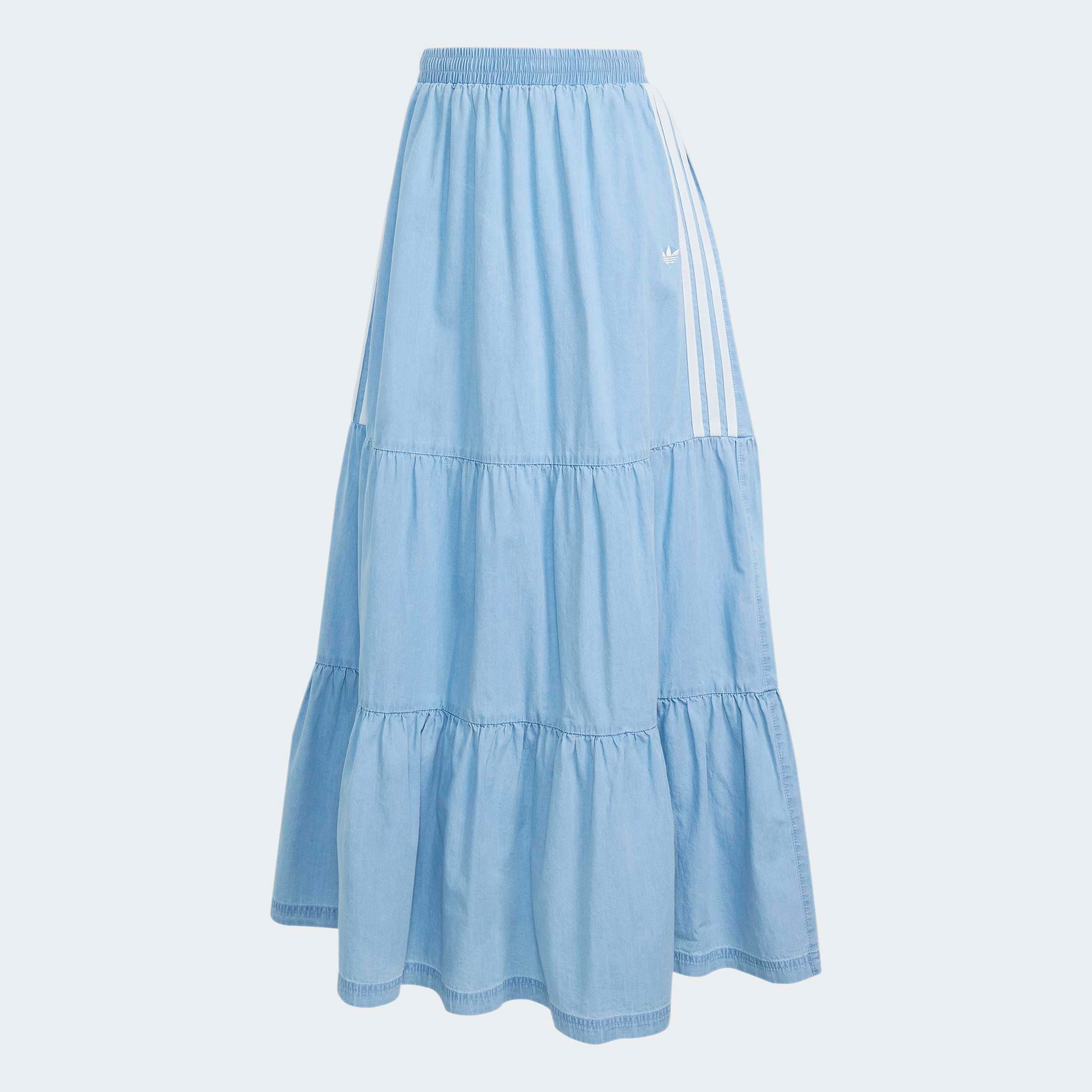 adidas Originals Sweatrock »DENIM SKIRT« lässiger Jeansrock, sportlicher Stil, aus Baumwolle, mit Gummizug