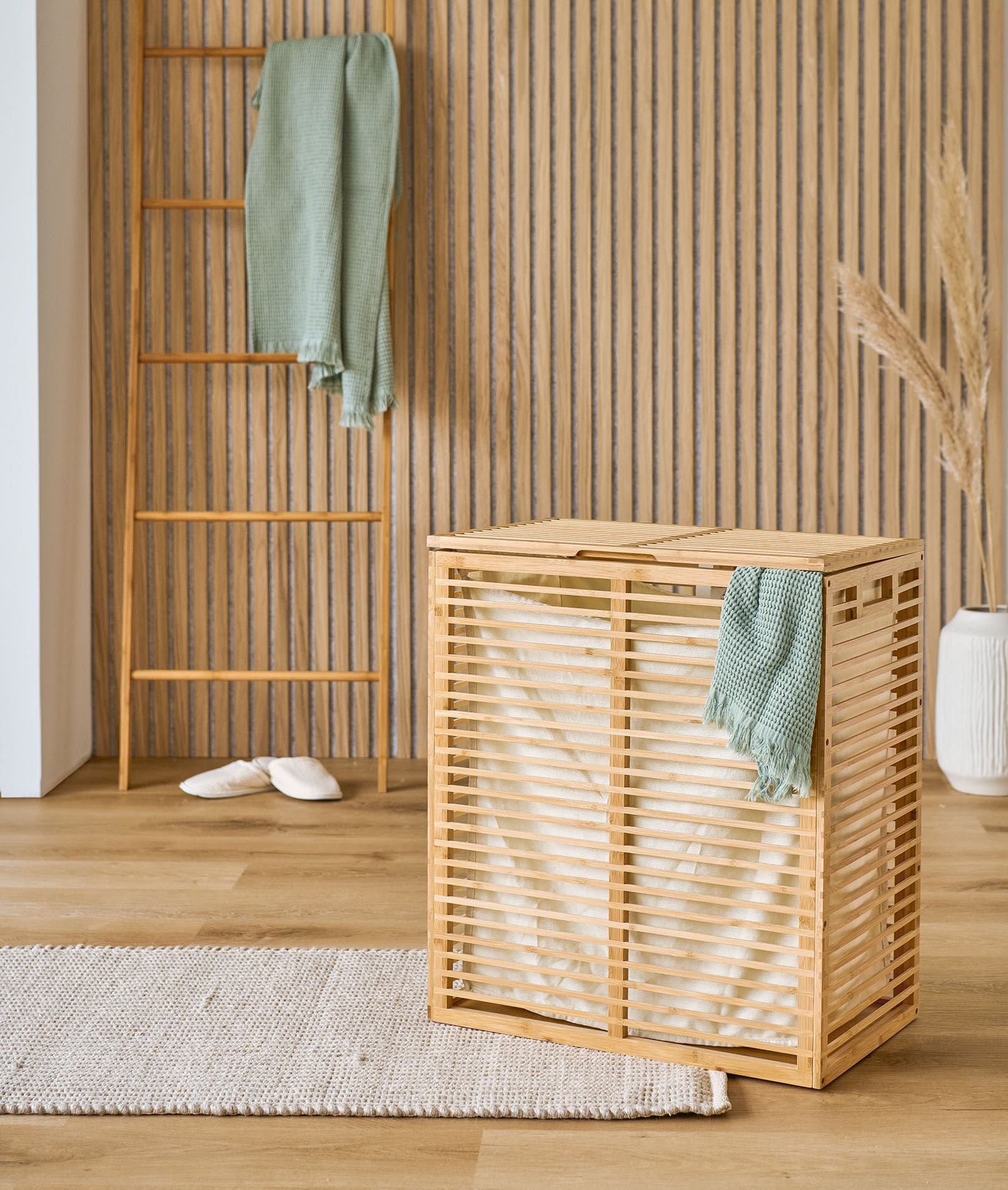 Zeller Present Wäschekorb hochwertig aus Bambus