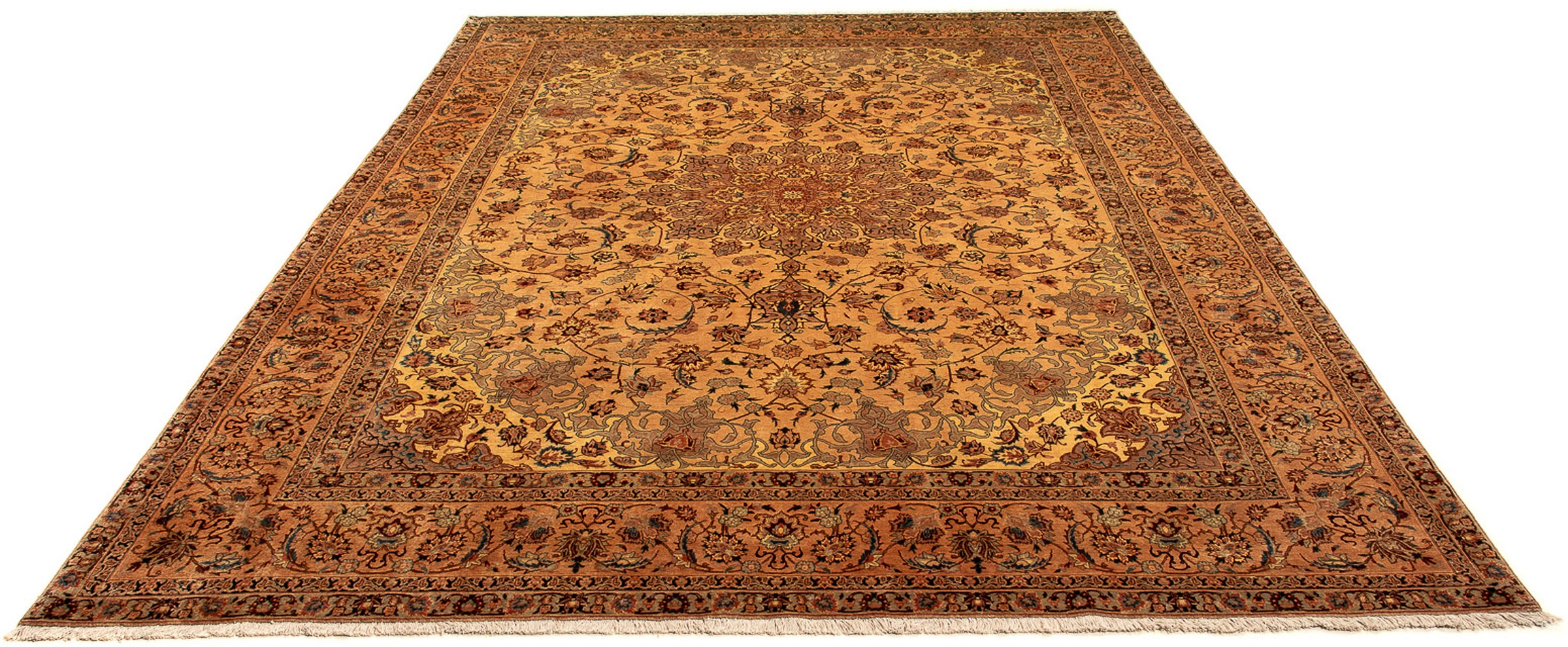 Image of morgenland Orientteppich »Perser - Täbriz - Royal - 342 x 250 cm - mehrfarbig«, rechteckig, 7 mm Höhe, Wohnzimmer, Handgeknüpft, Einzelstück mit Zertifikat bei Ackermann Versand Schweiz