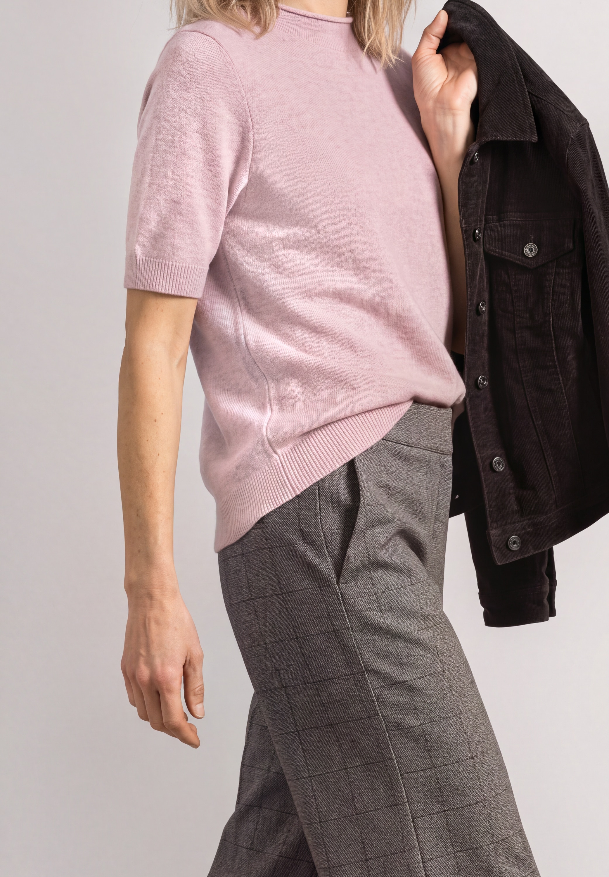 STREET ONE Stoffhose »Style Emee«  Culotte mit Karomuster / Weites Bein / Gummibund
