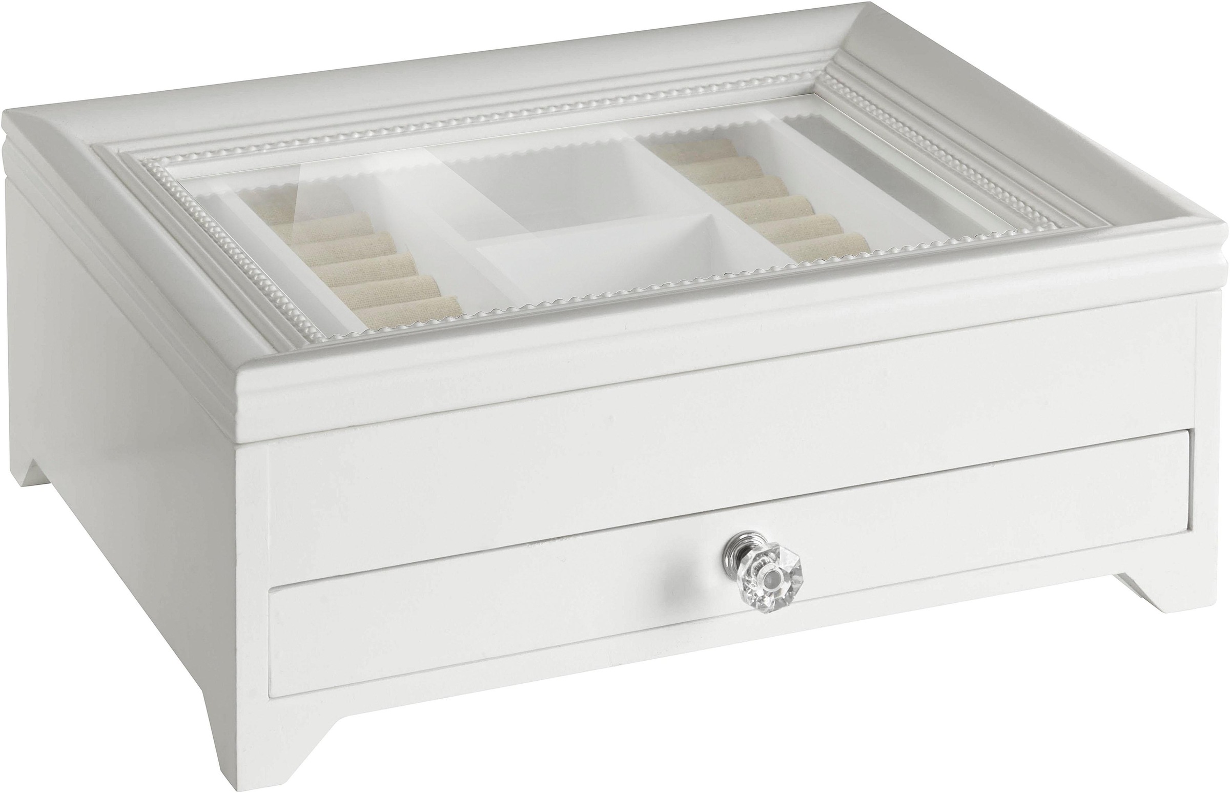 Image of Home affaire Schmuckkasten, weiss, mit Schubkasten und Fächern bei Ackermann Versand Schweiz