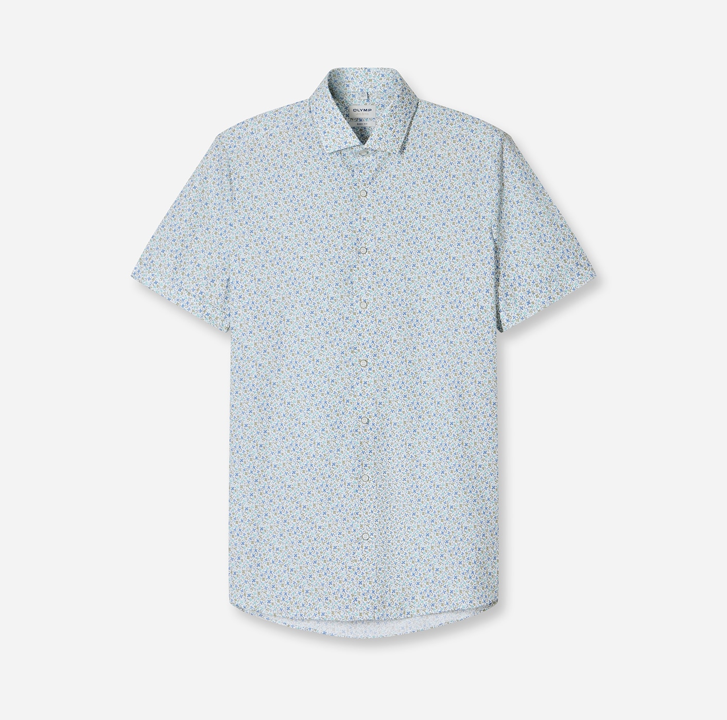OLYMP Chemise à manches courtes »Level 5« floraler Alloverprint