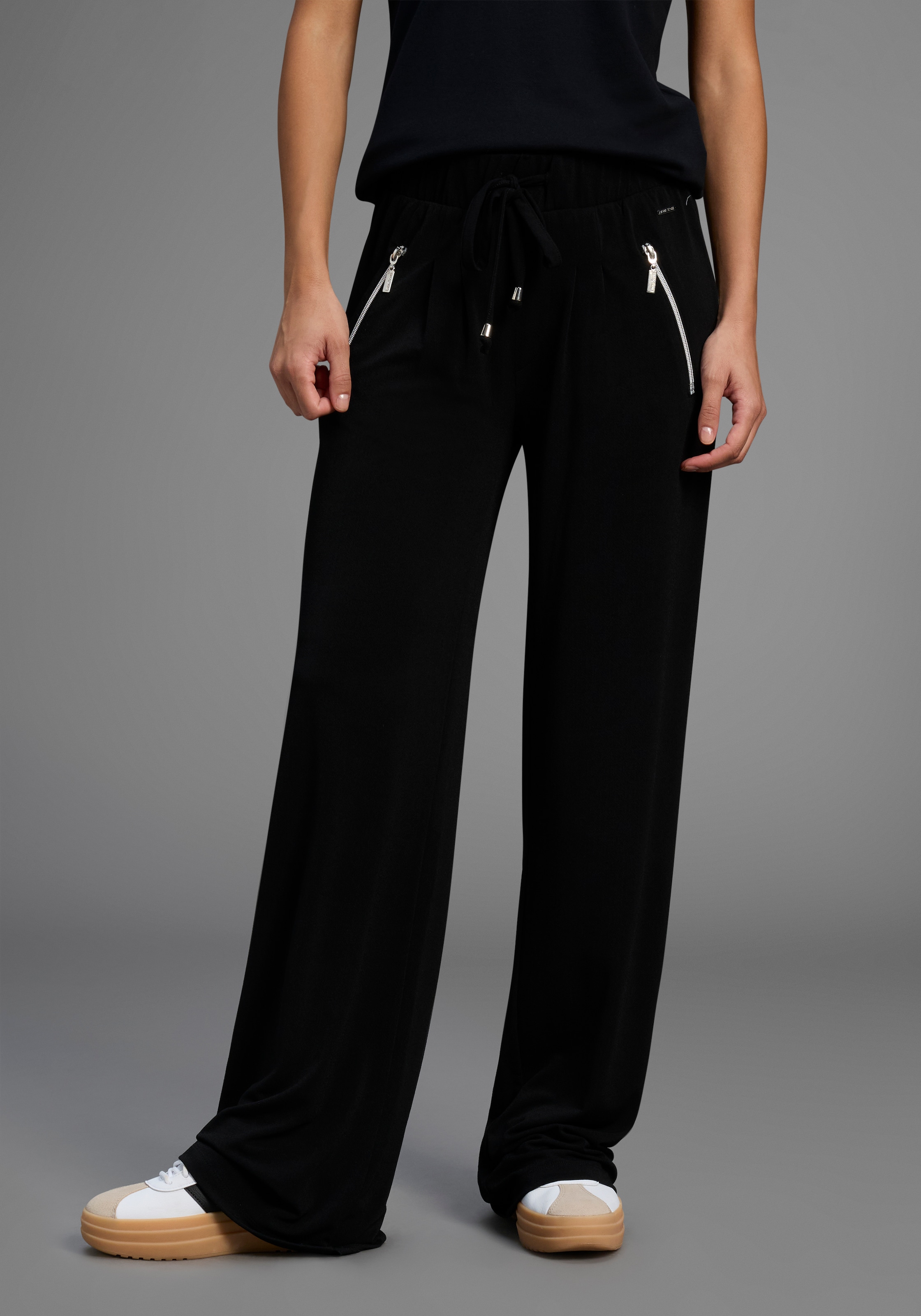 Image of Laura Scott Jerseyhose Bequemer Stoff mit Reissverschlusstaschen
