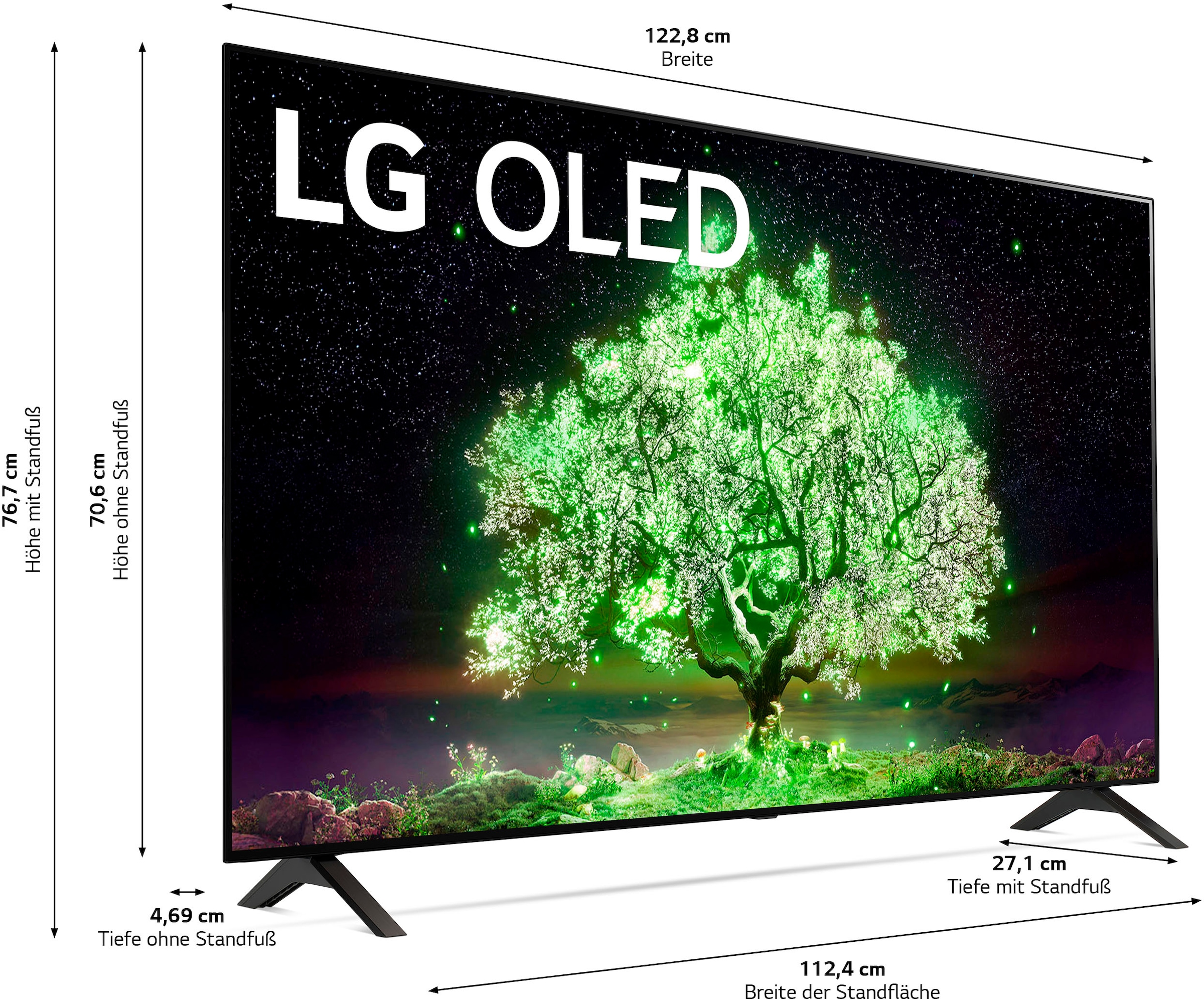 LG OLED-Fernseher »OLED55A19LA«, 139 cm/55 Zoll, 4K Ultra HD, Smart-TV à  bas prix