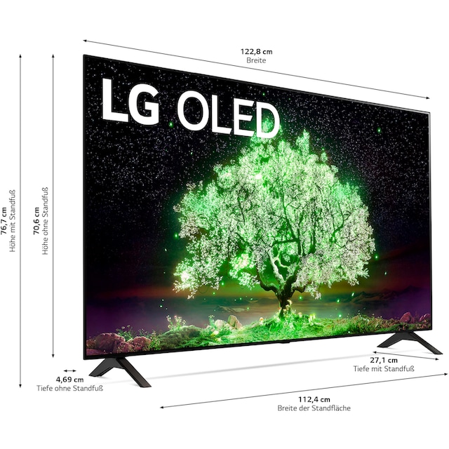 cm/55 4K 139 LG à Smart-TV Ultra Zoll, HD, prix OLED-Fernseher bas »OLED55A19LA«,