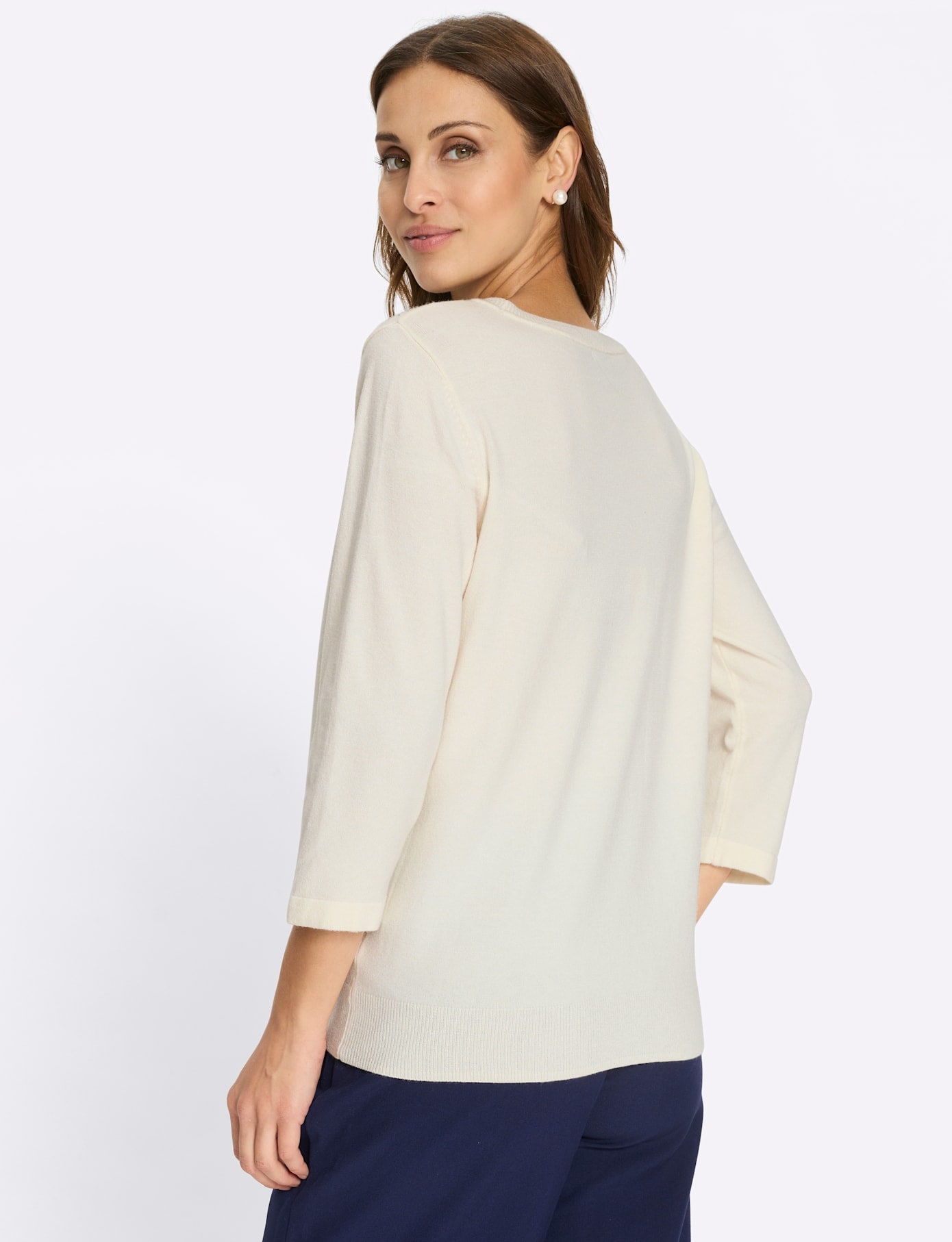 Lady Pull à manches 3/4 »Feinstrickpullover«