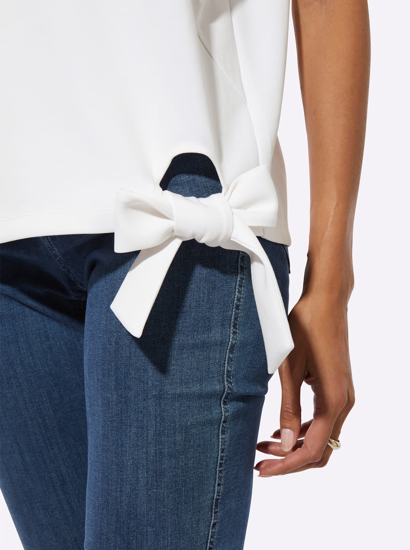 creation L Kurzarmshirt »Modal-Mix-Sweatshirt« 1 tlg.