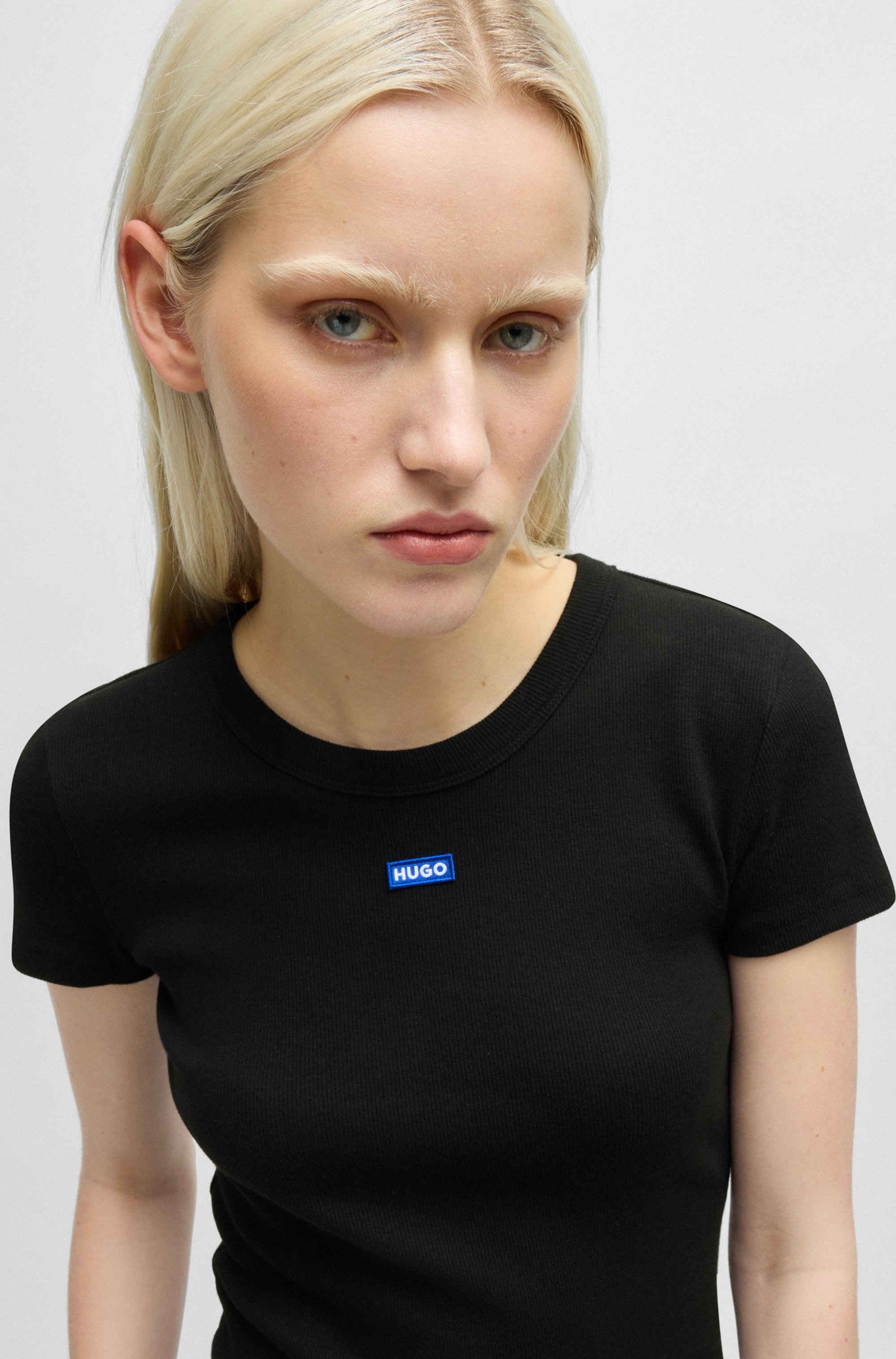 HUGO Blue T-shirt »Easy Tee« mit HUGO Aufnäher